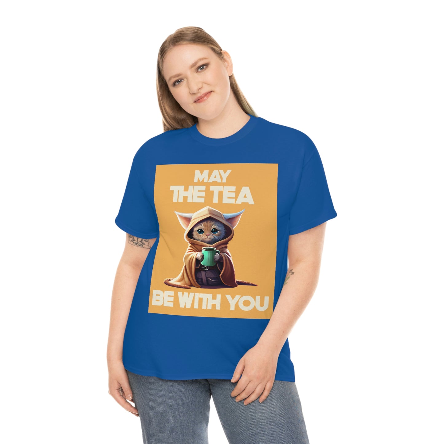 MAY THE TEA BE WITH YOU Unisex Heavy Cotton Tee