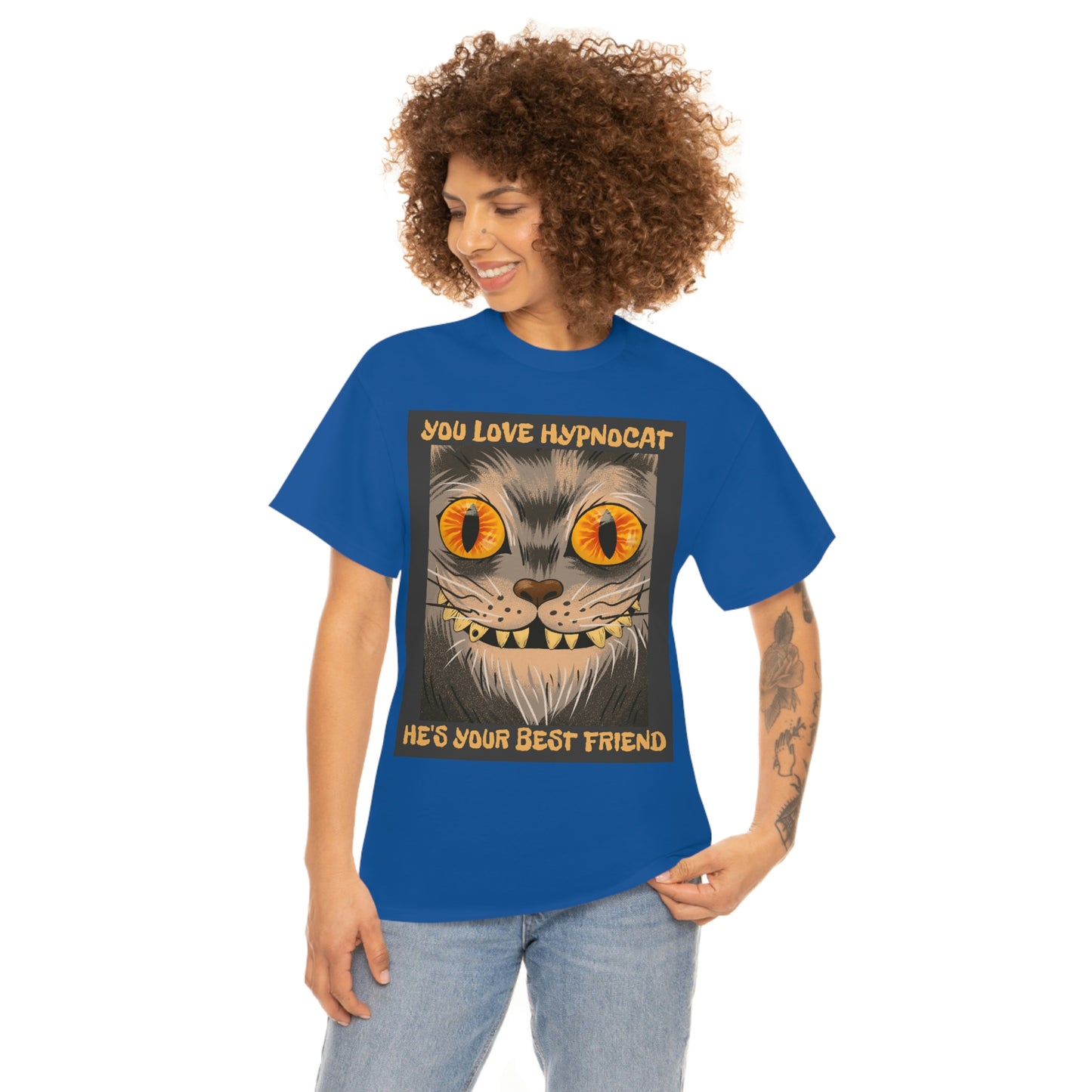 YOU LOVE HYPNOCAT Unisex Heavy Cotton Tee