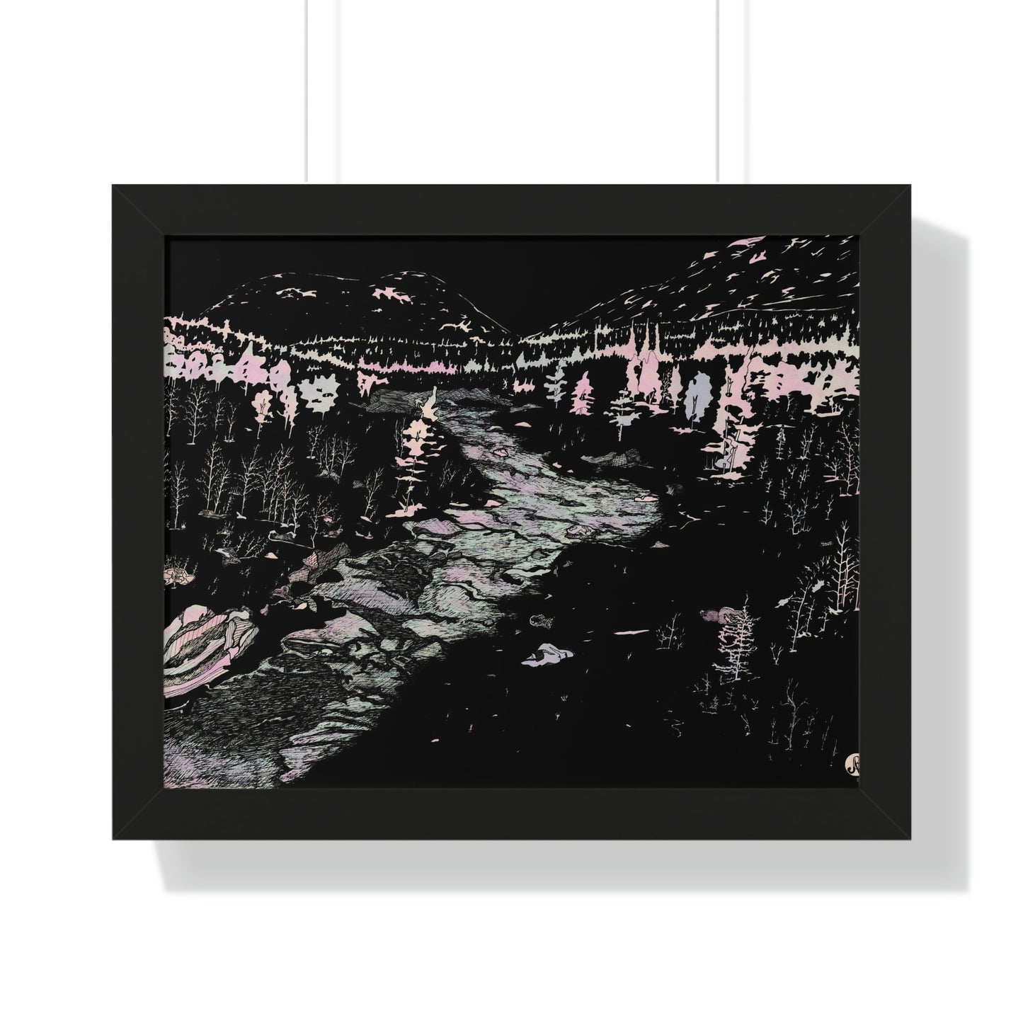 WONDERLUST Framed Horizontal Poster