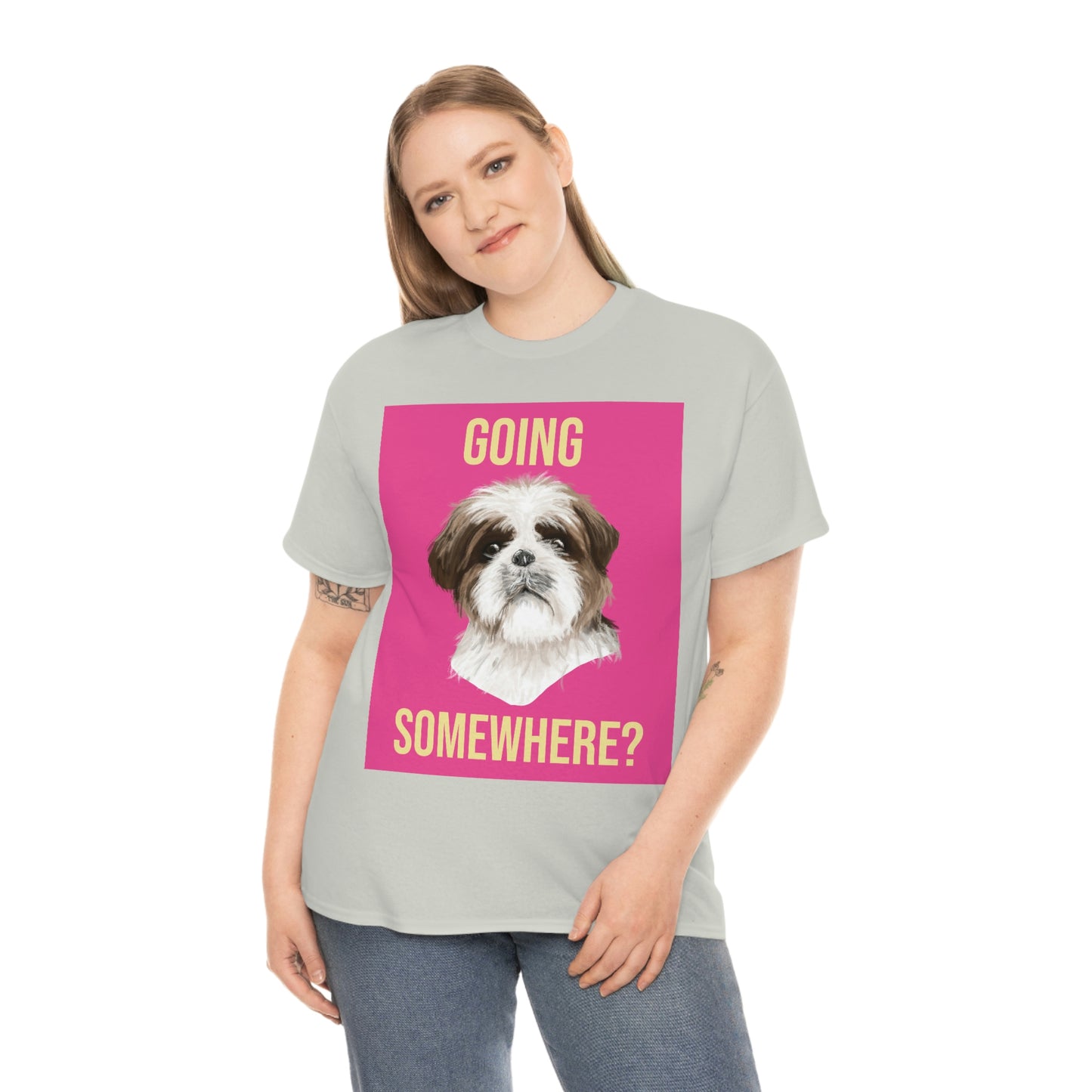 GOING SOMEWHERE? Unisex Heavy Cotton Tee