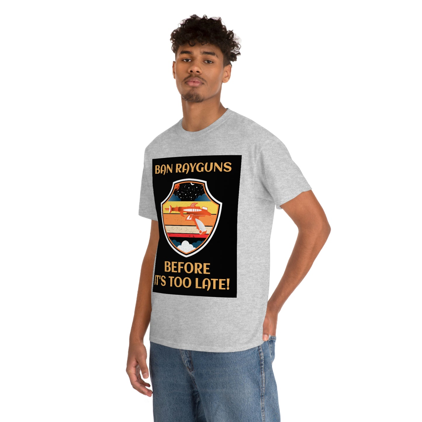 BAN RAYGUNS Unisex Heavy Cotton Tee
