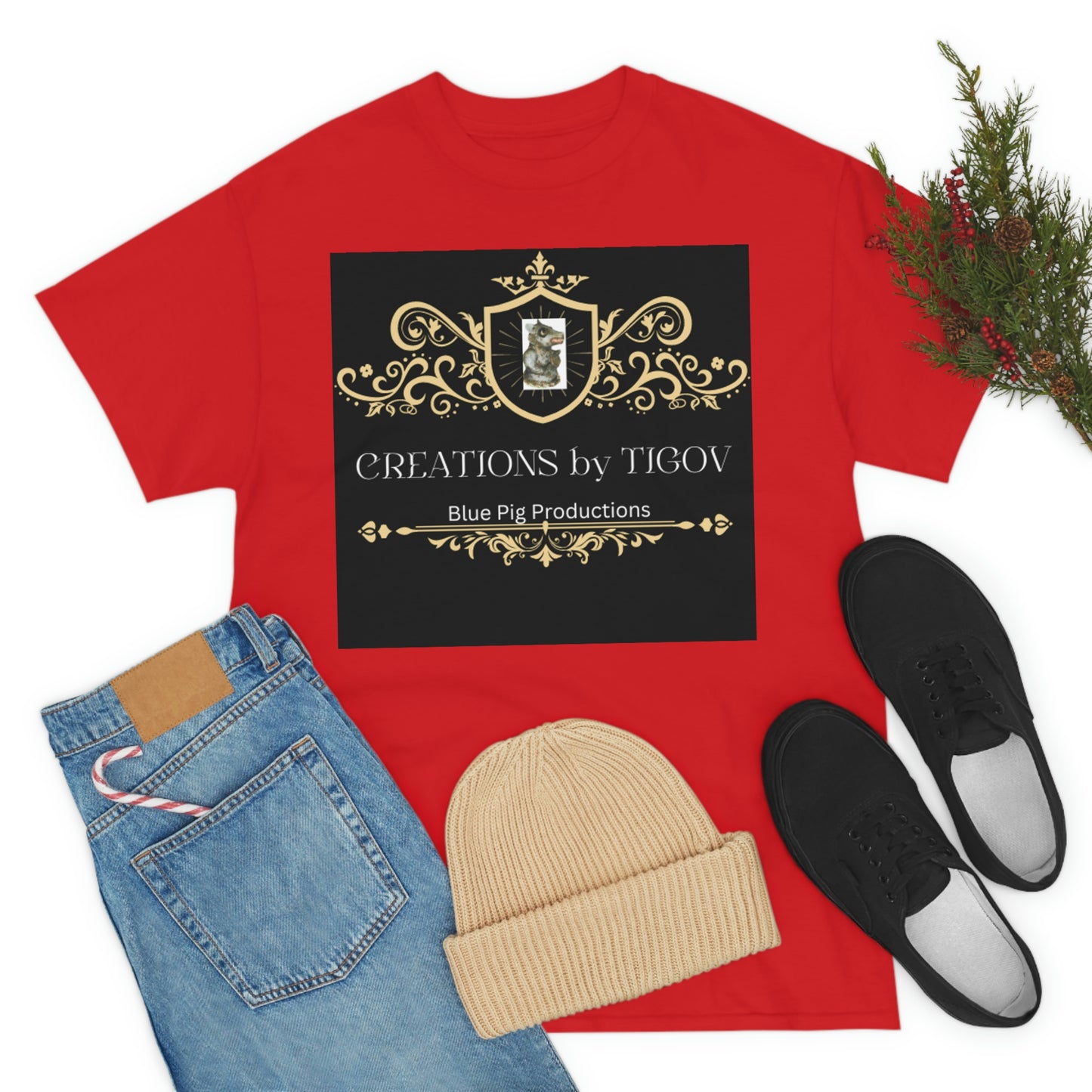 CREATIONS BY TIGOV Unisex Heavy Cotton Tee