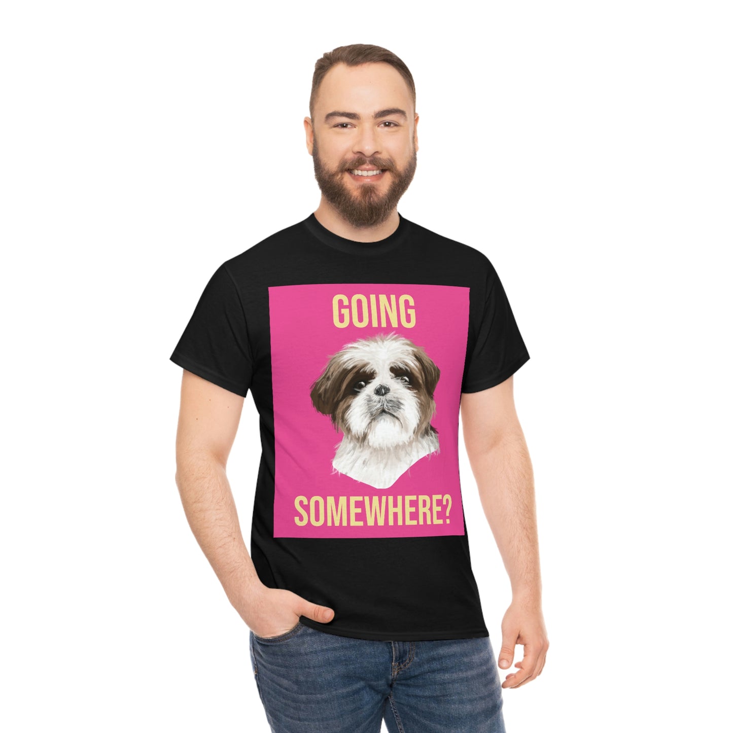 GOING SOMEWHERE? Unisex Heavy Cotton Tee