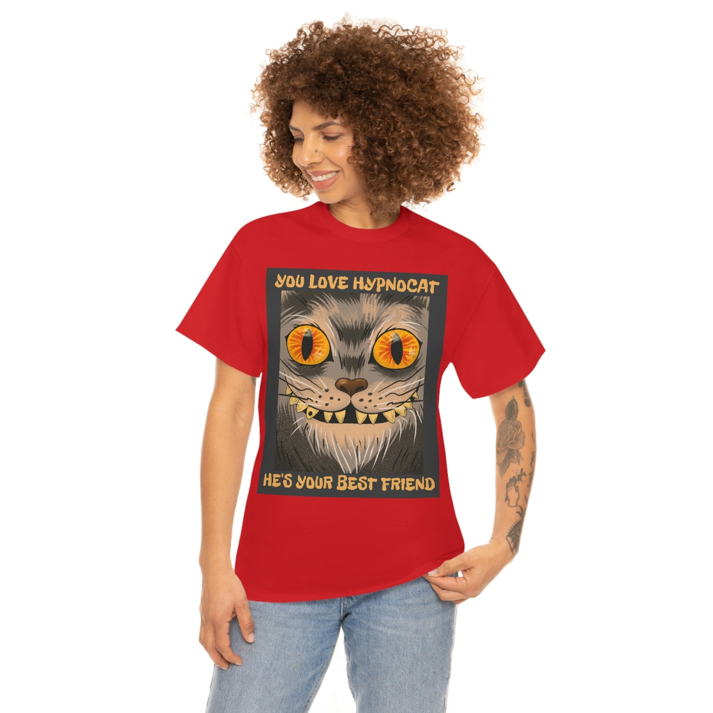 YOU LOVE HYPNOCAT Unisex Heavy Cotton Tee