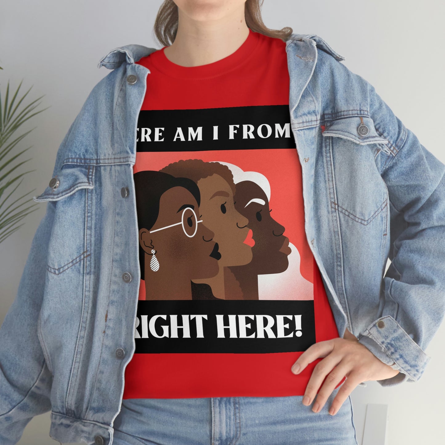 WHERE AM I FROM? Unisex Heavy Cotton Tee