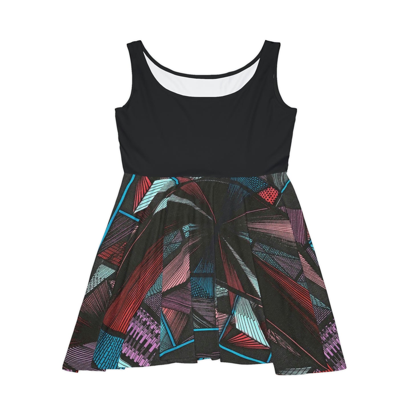 BLACK DUO MEGALOPOLIS Women's Skater Dress