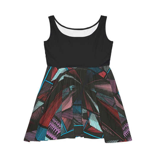 BLACK DUO MEGALOPOLIS Women's Skater Dress