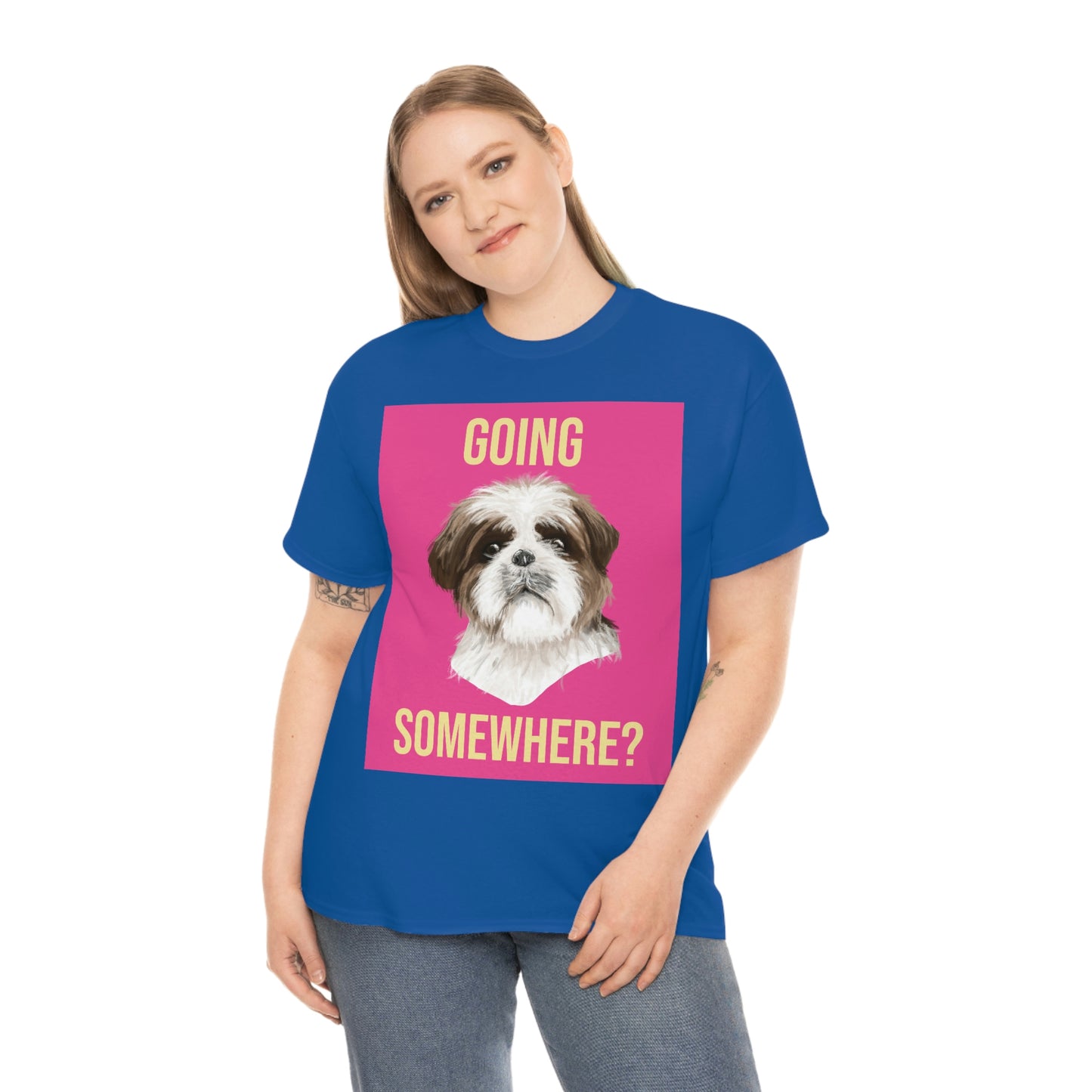 GOING SOMEWHERE? Unisex Heavy Cotton Tee