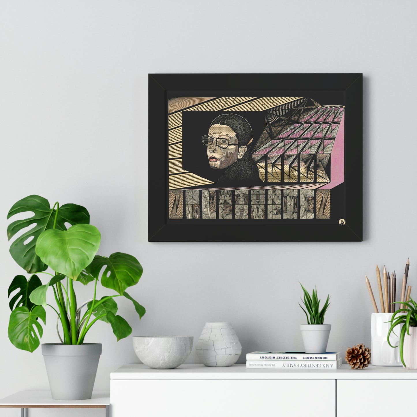 PLATONIC LOVE Framed Horizontal Poster