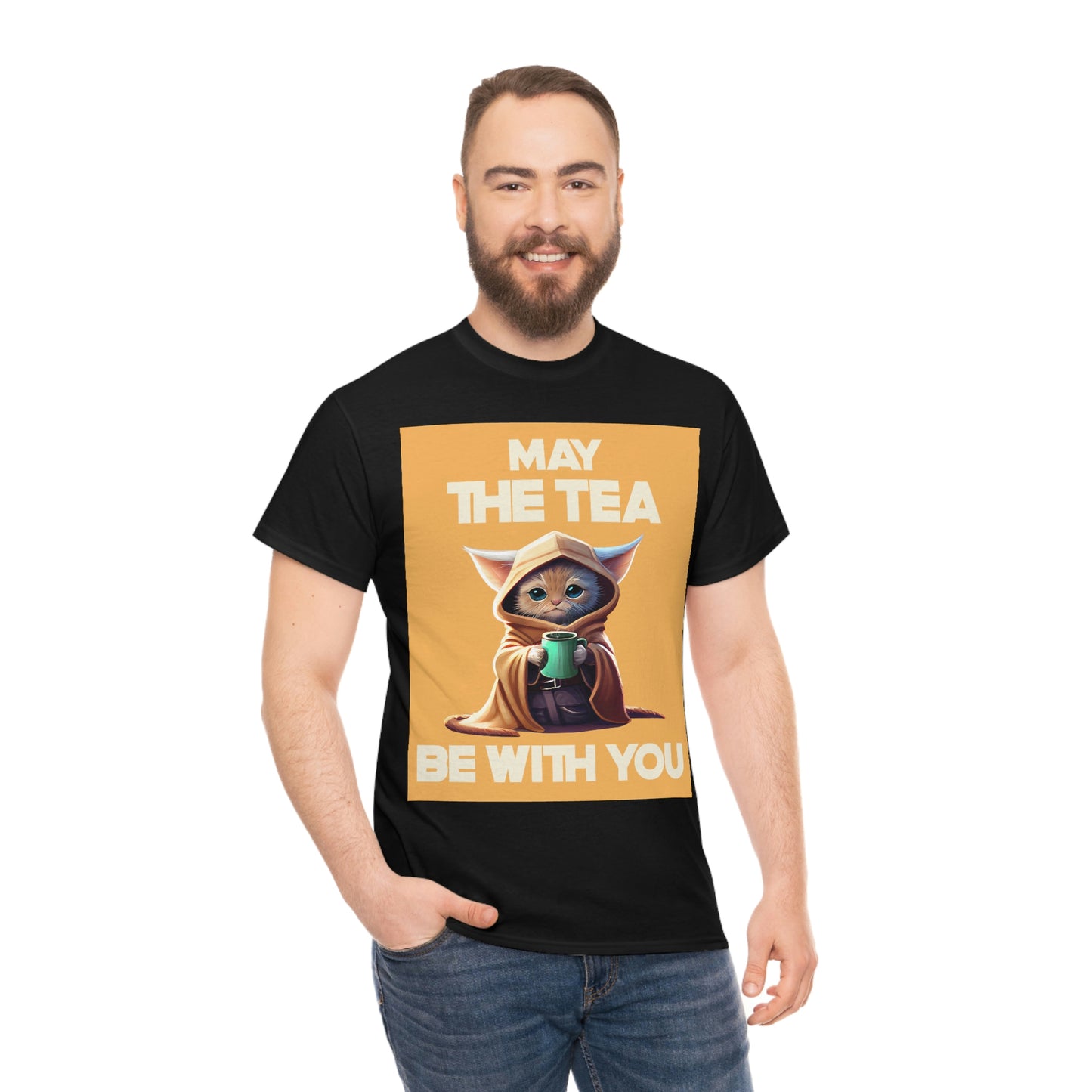 MAY THE TEA BE WITH YOU Unisex Heavy Cotton Tee