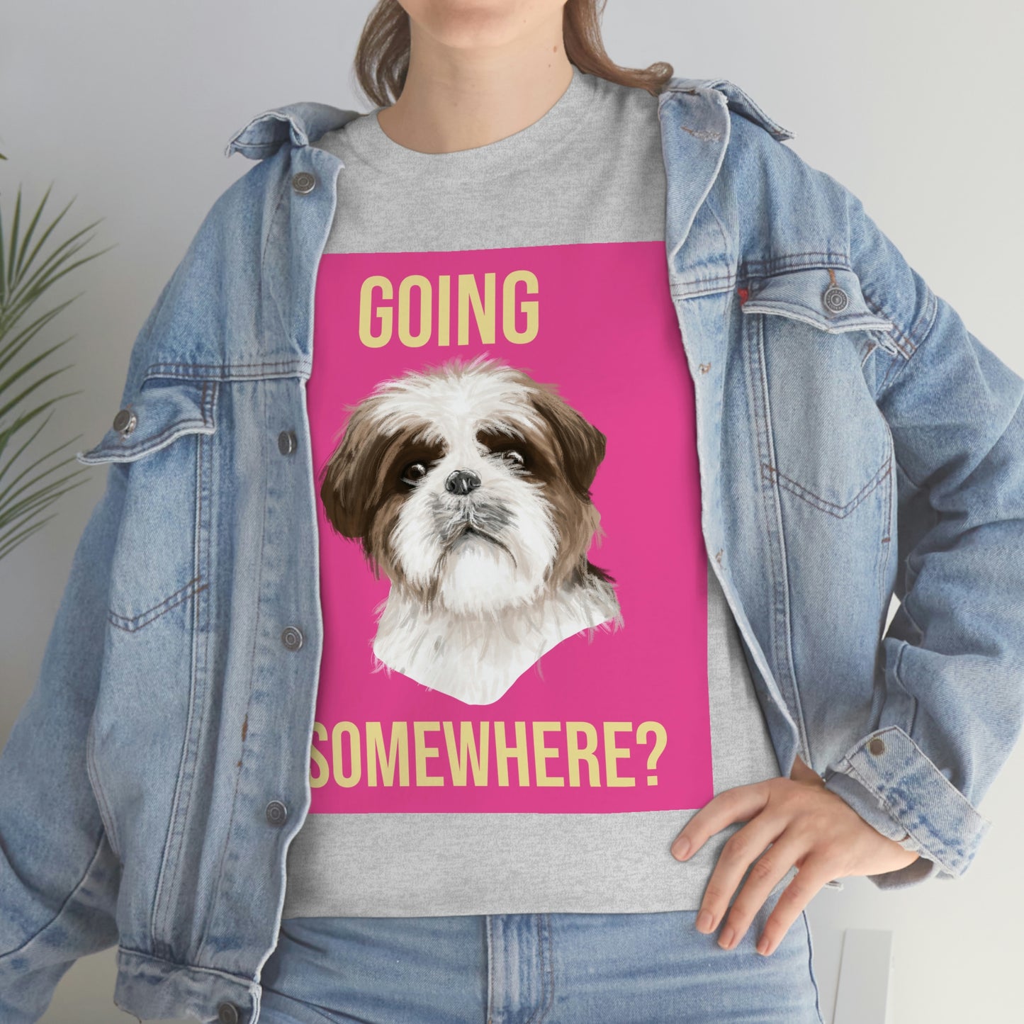 GOING SOMEWHERE? Unisex Heavy Cotton Tee