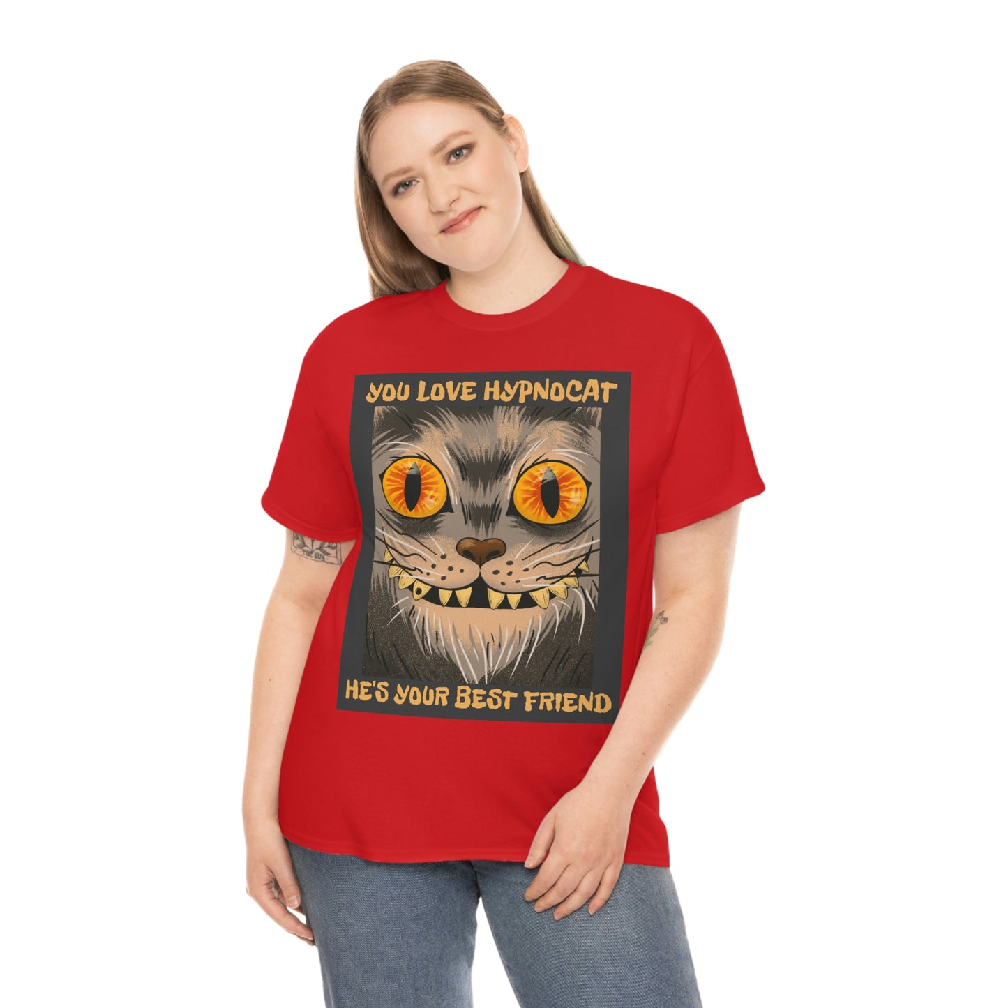 YOU LOVE HYPNOCAT Unisex Heavy Cotton Tee