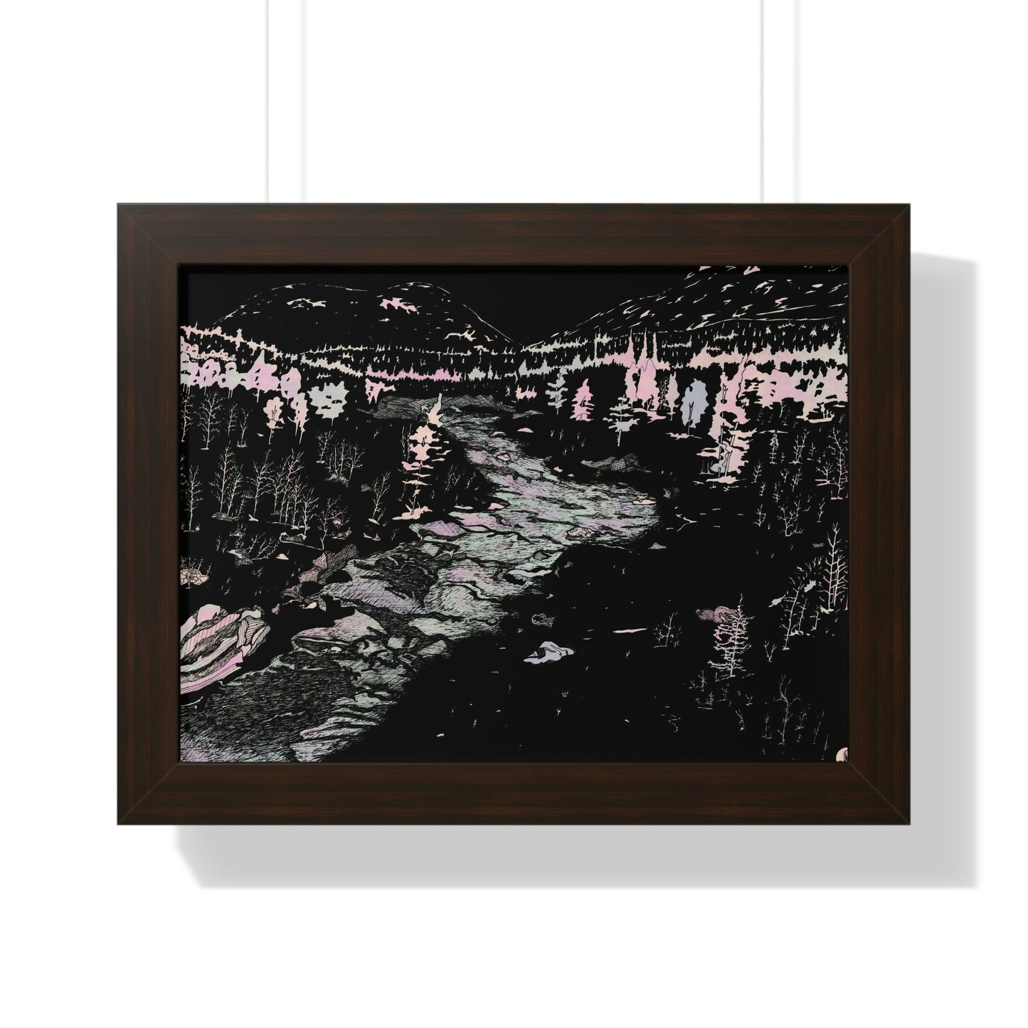 WONDERLUST Framed Horizontal Poster