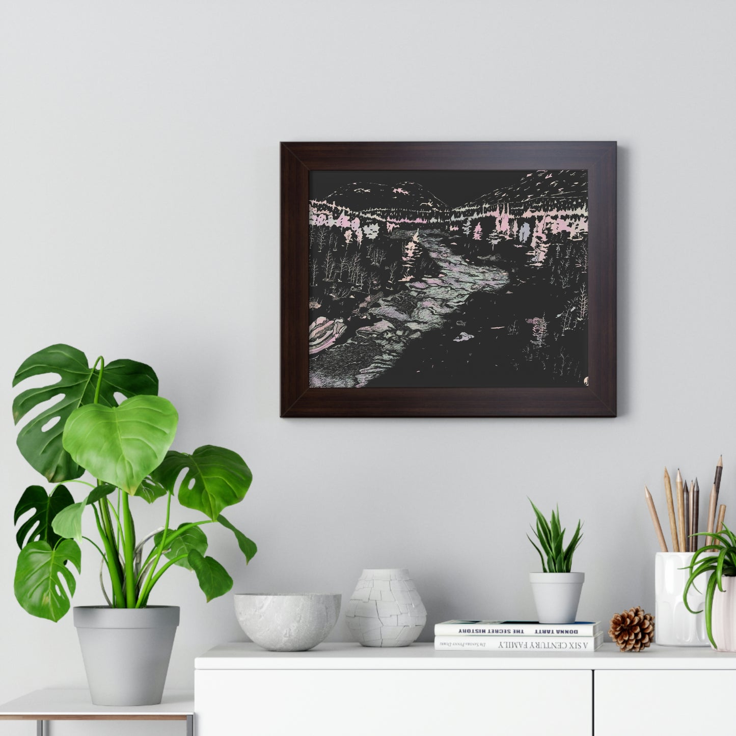 WONDERLUST Framed Horizontal Poster