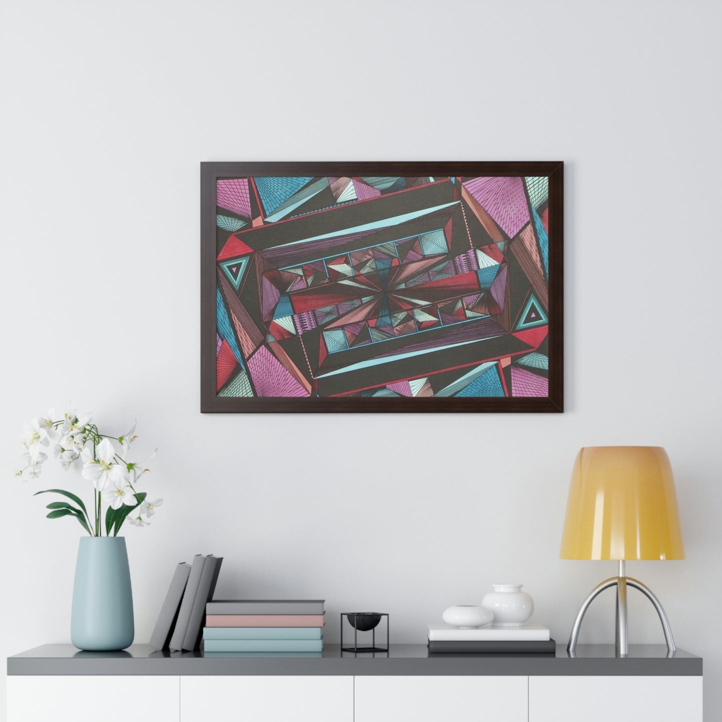 LIGHT DUO MEGALOPOLIS Framed Horizontal Poster