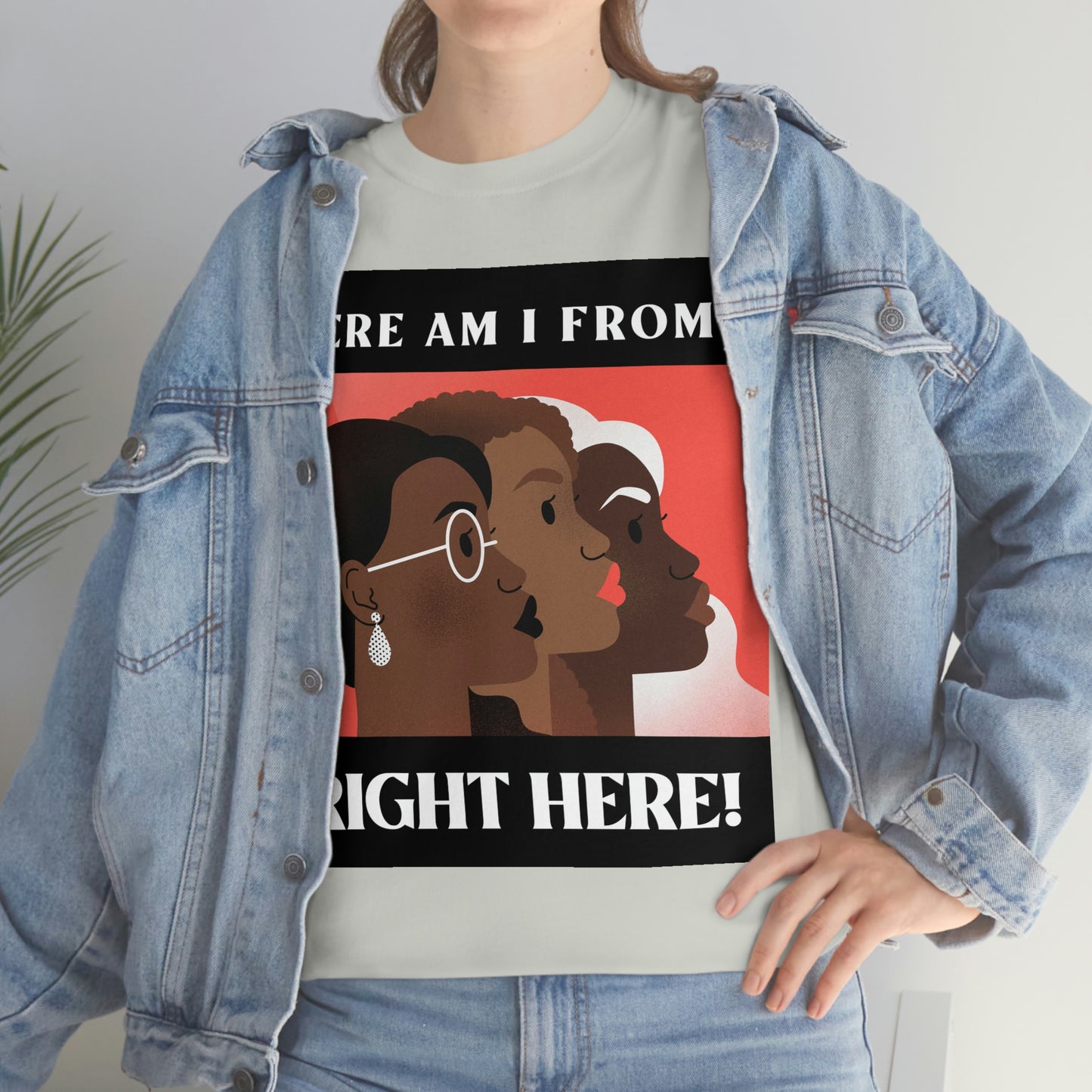 WHERE AM I FROM? Unisex Heavy Cotton Tee