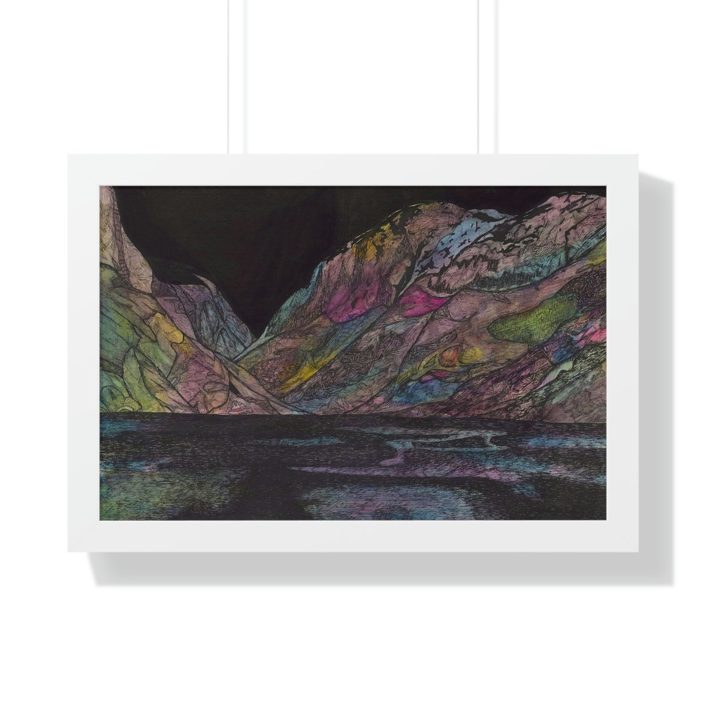 LAKE GUDVAGAN Framed Horizontal Poster