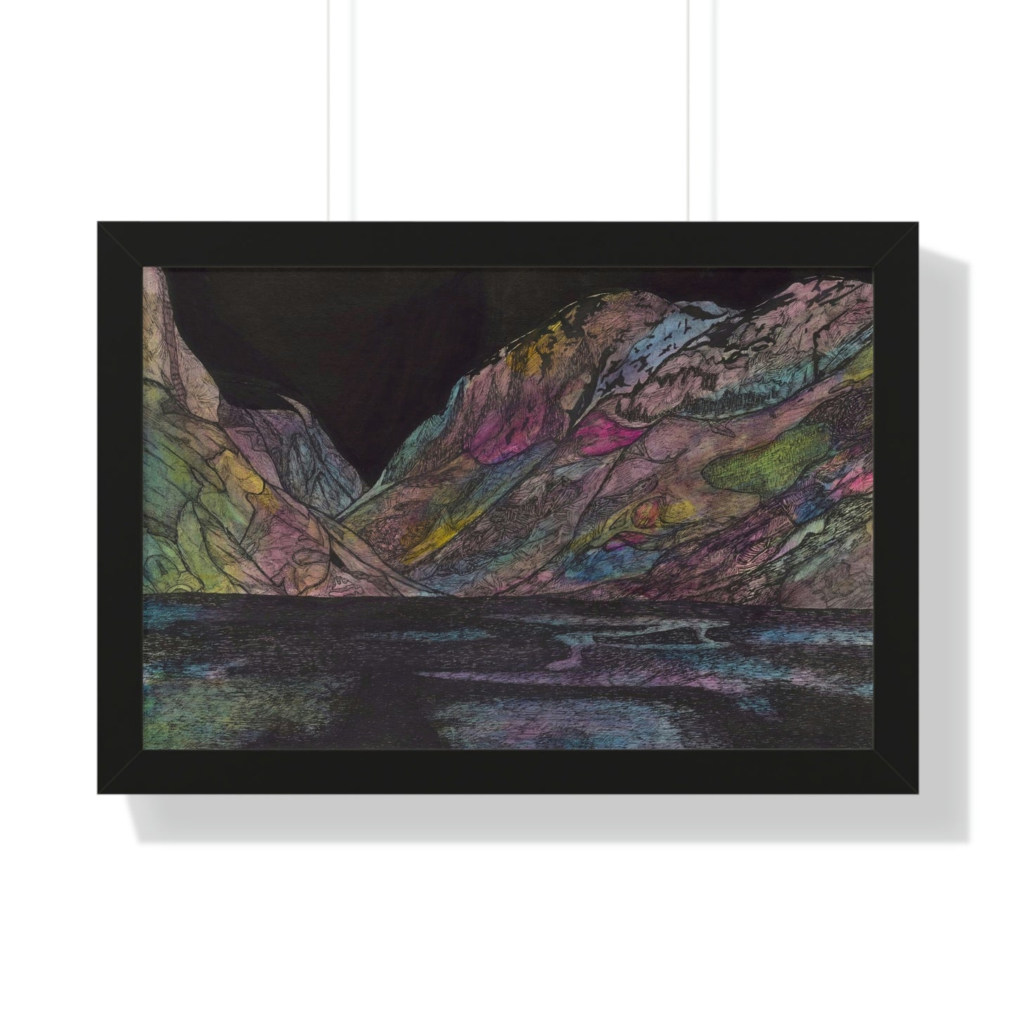 LAKE GUDVAGAN Framed Horizontal Poster