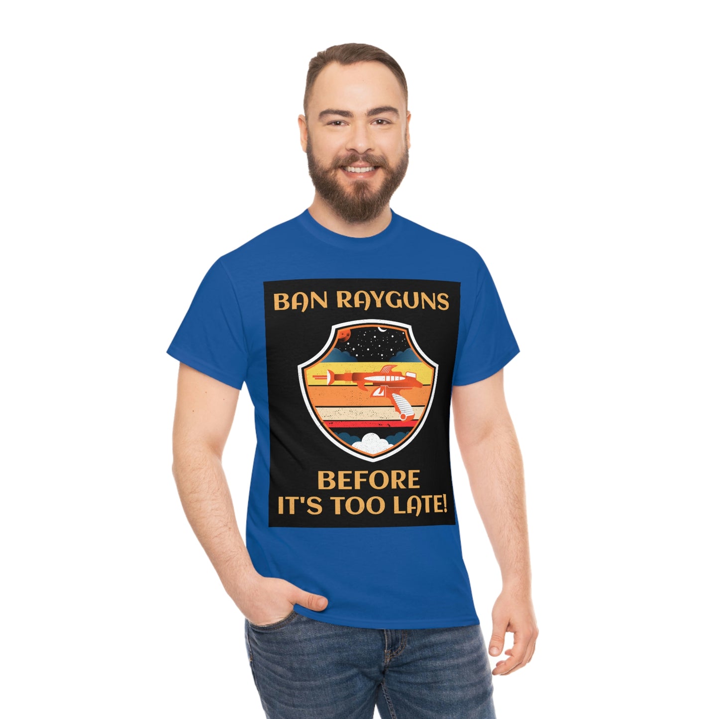BAN RAYGUNS Unisex Heavy Cotton Tee