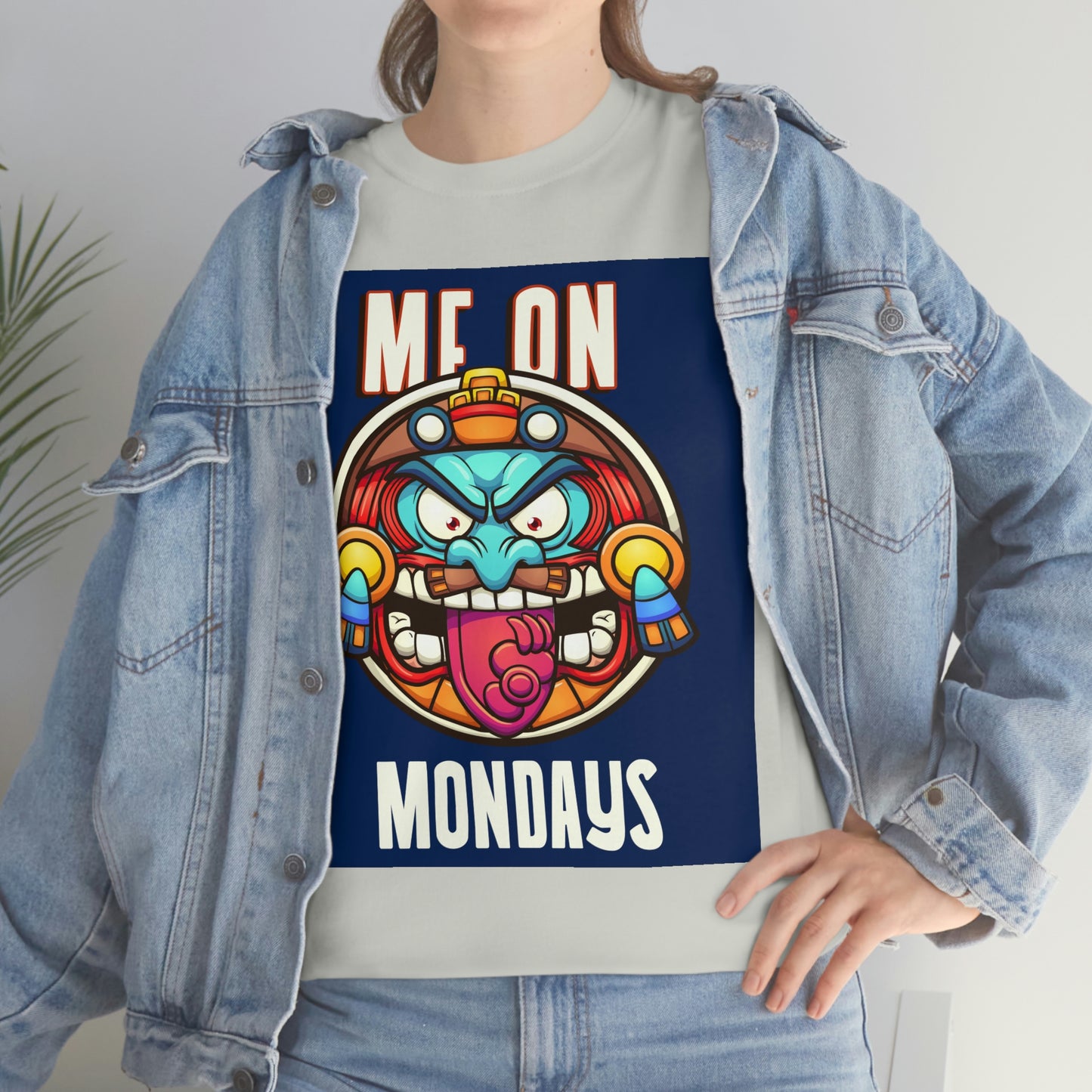 ME ON MONDAYS (BLUE) Unisex Heavy Cotton Tee