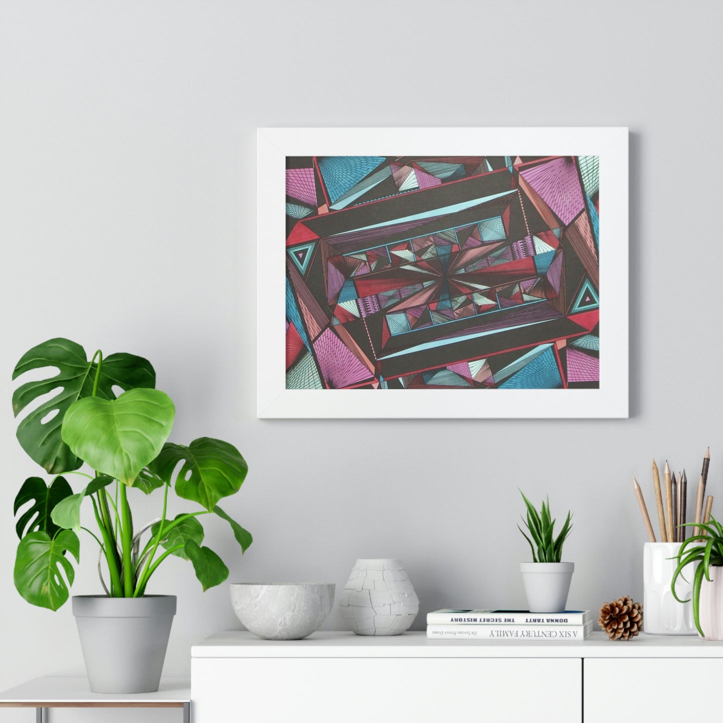 LIGHT DUO MEGALOPOLIS Framed Horizontal Poster