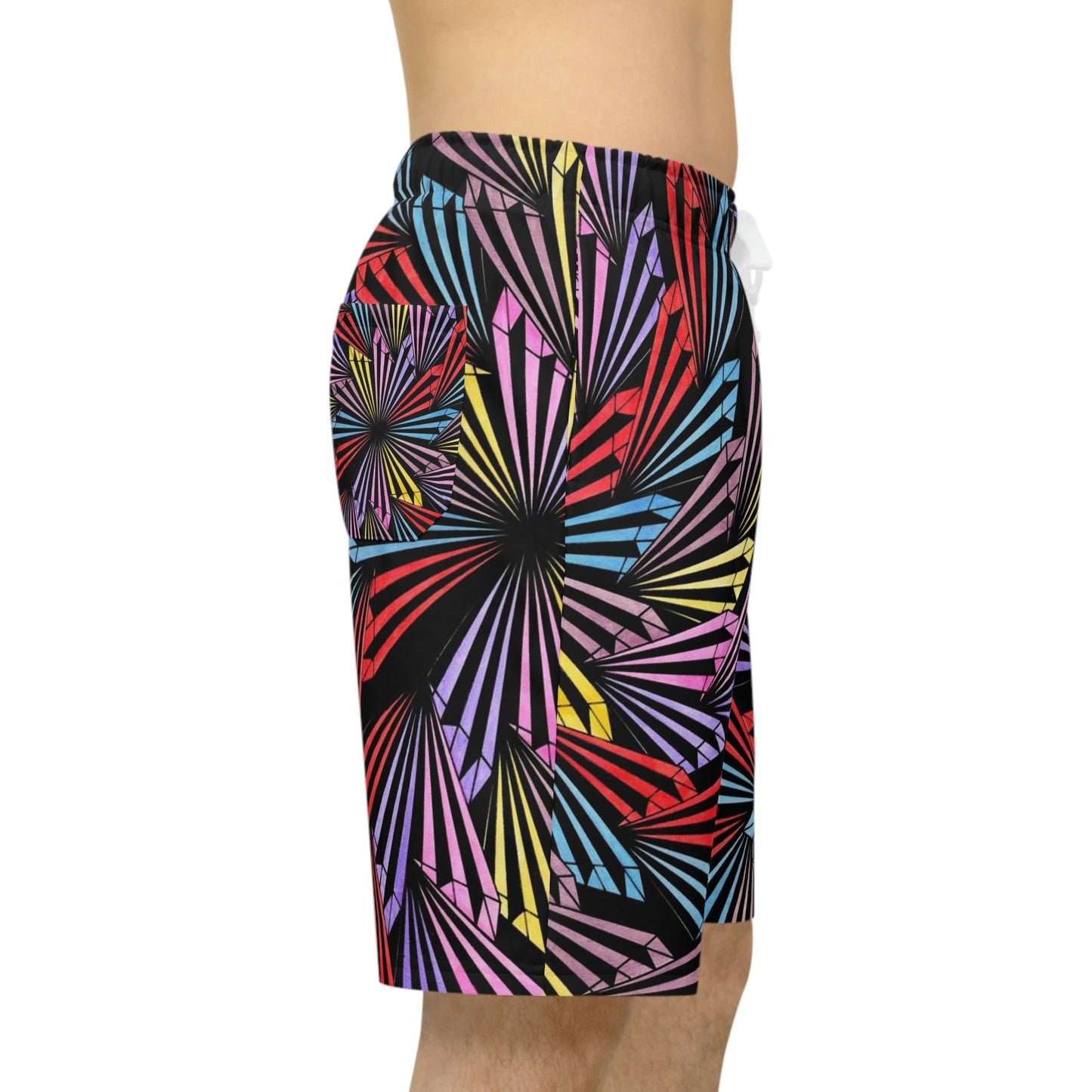 PINWHEEL Athletic Long Shorts (AOP)