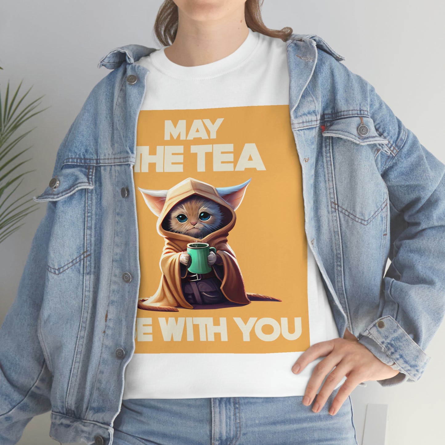 MAY THE TEA BE WITH YOU Unisex Heavy Cotton Tee
