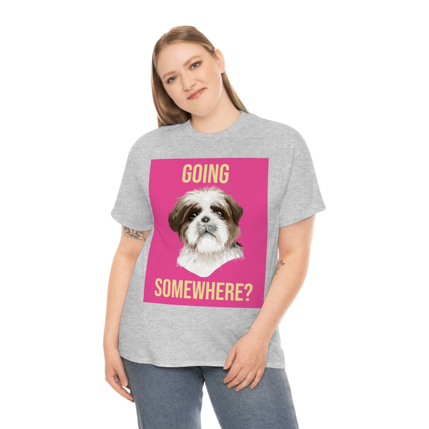 GOING SOMEWHERE? Unisex Heavy Cotton Tee
