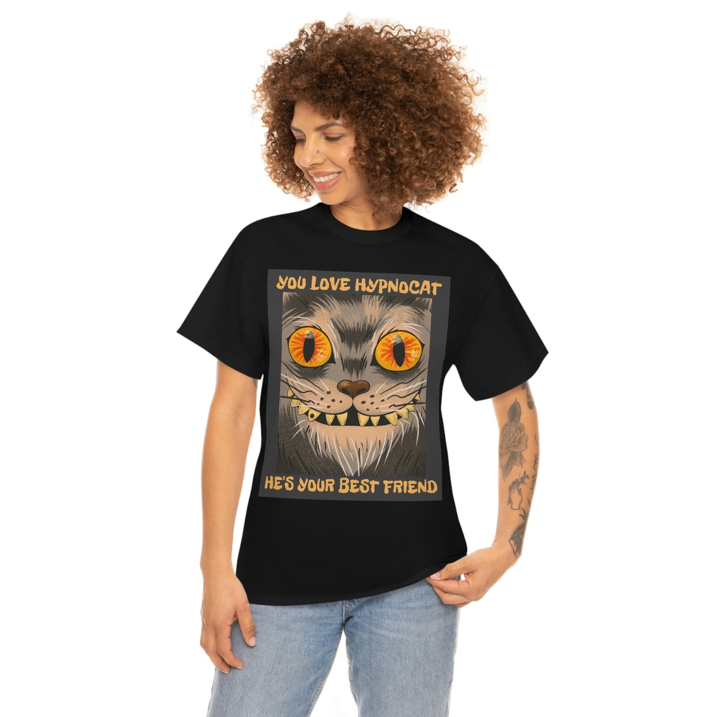 YOU LOVE HYPNOCAT Unisex Heavy Cotton Tee