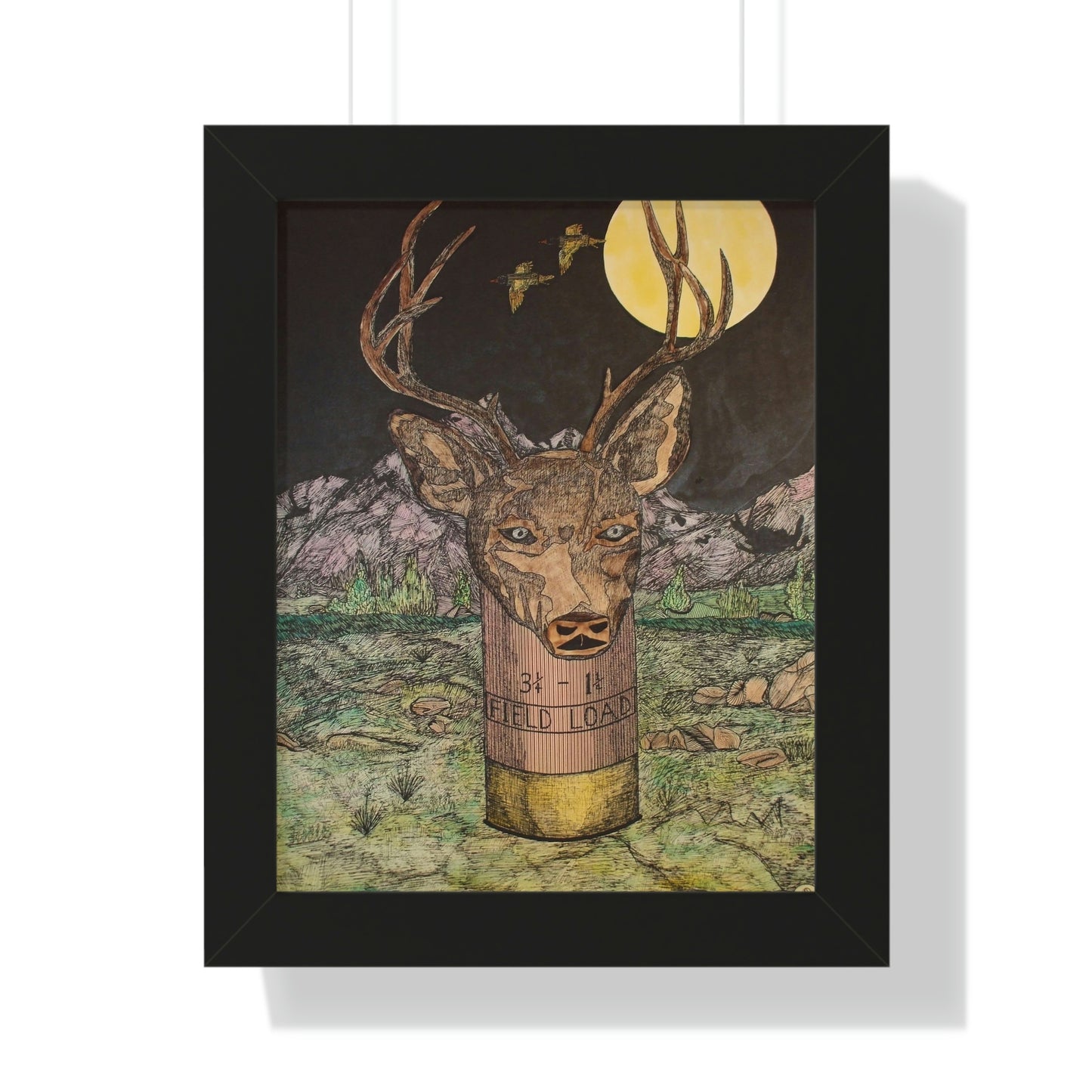 BUCKSHOT Framed Vertical Poster