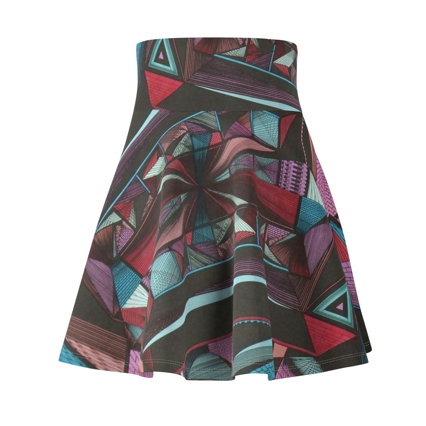 LIGHT DUO MEGALOPOLIS Women's Skater Skirt