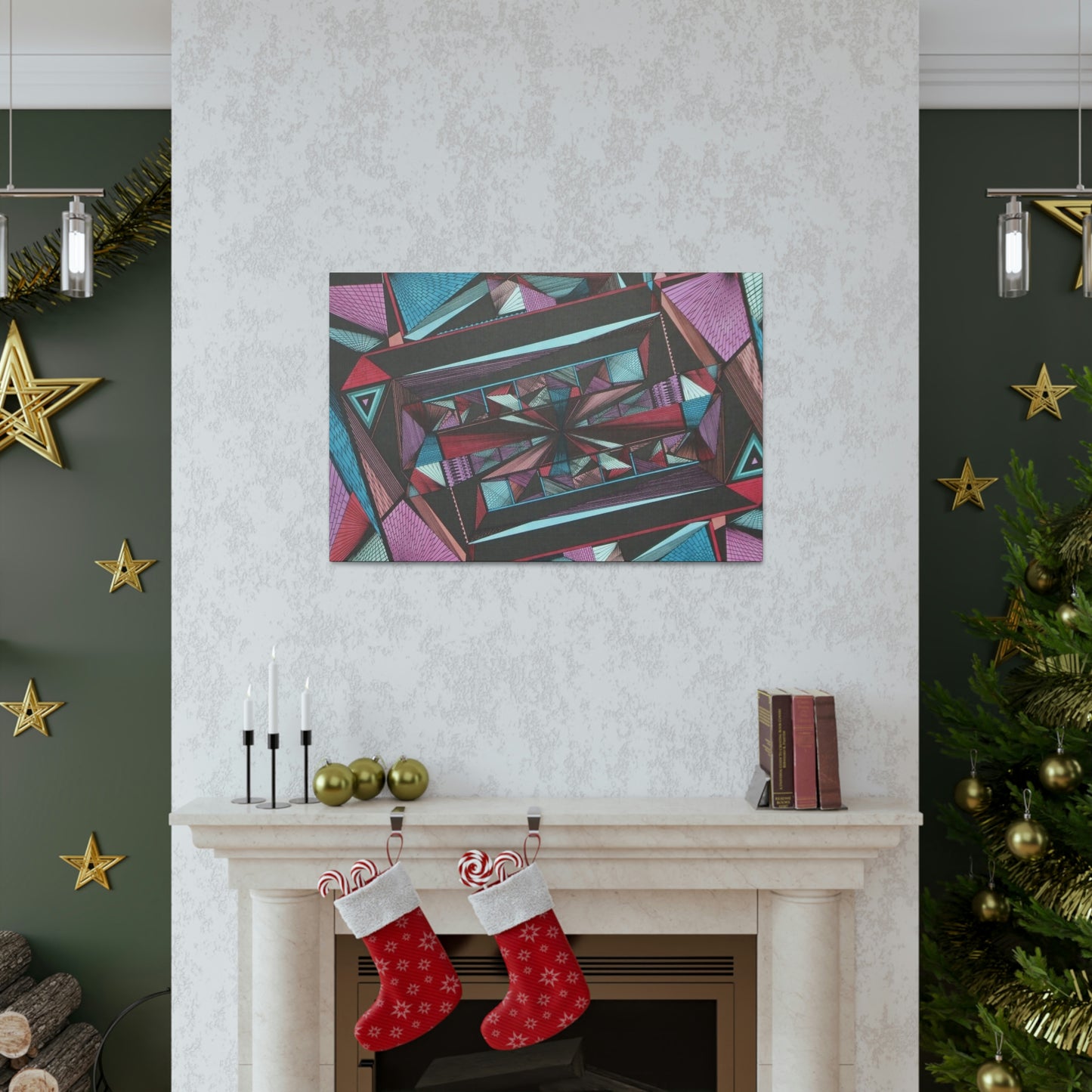 LIGHT DUO MEGALOPOLIS Canvas Gallery Wraps