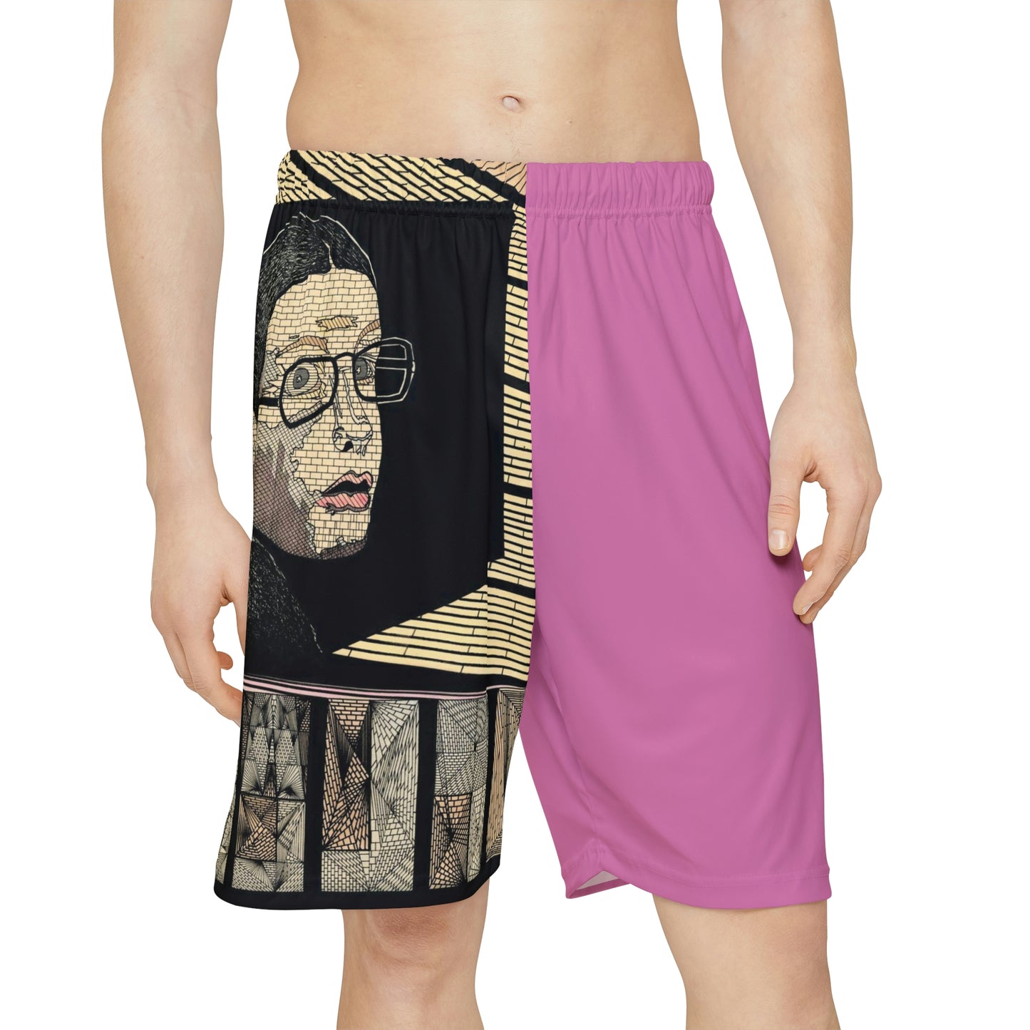 PINK PLATONIC LOVE  Men’s Sports Shorts (does not have pockets)
