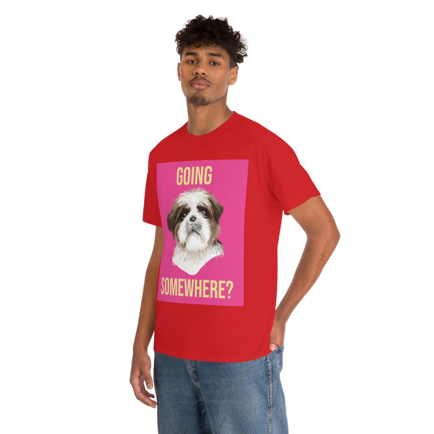 GOING SOMEWHERE? Unisex Heavy Cotton Tee