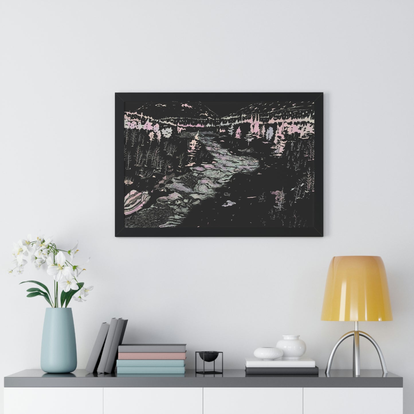WONDERLUST Framed Horizontal Poster