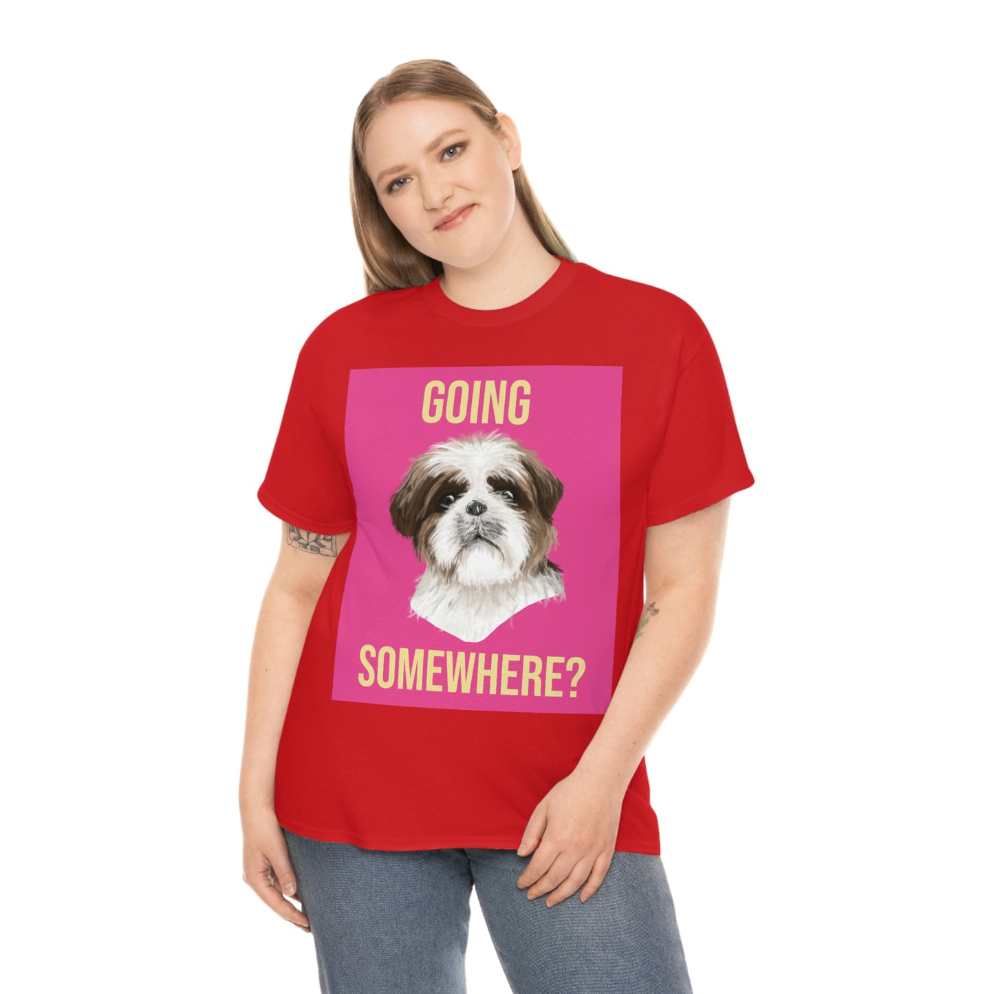 GOING SOMEWHERE? Unisex Heavy Cotton Tee