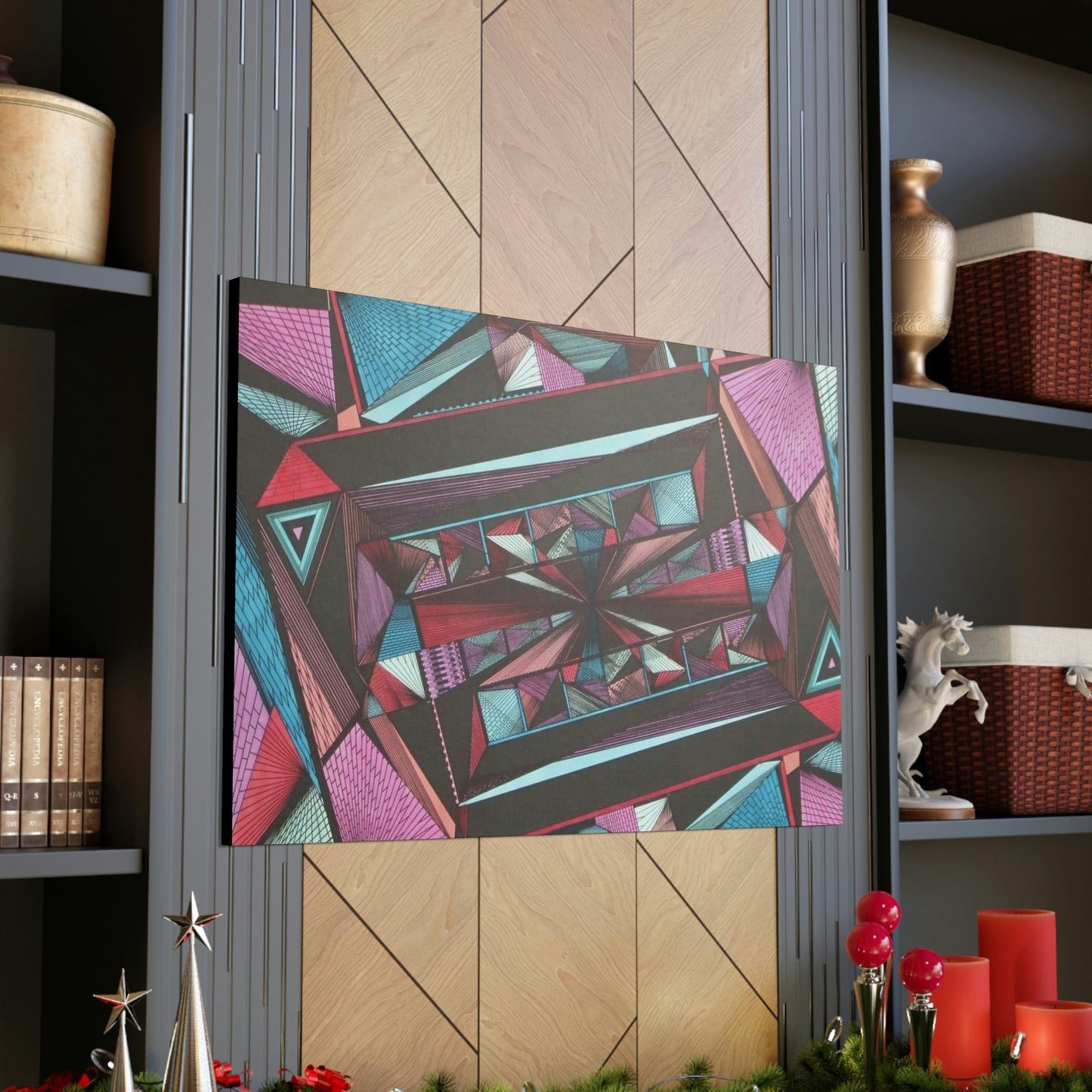 LIGHT DUO MEGALOPOLIS Canvas Gallery Wraps