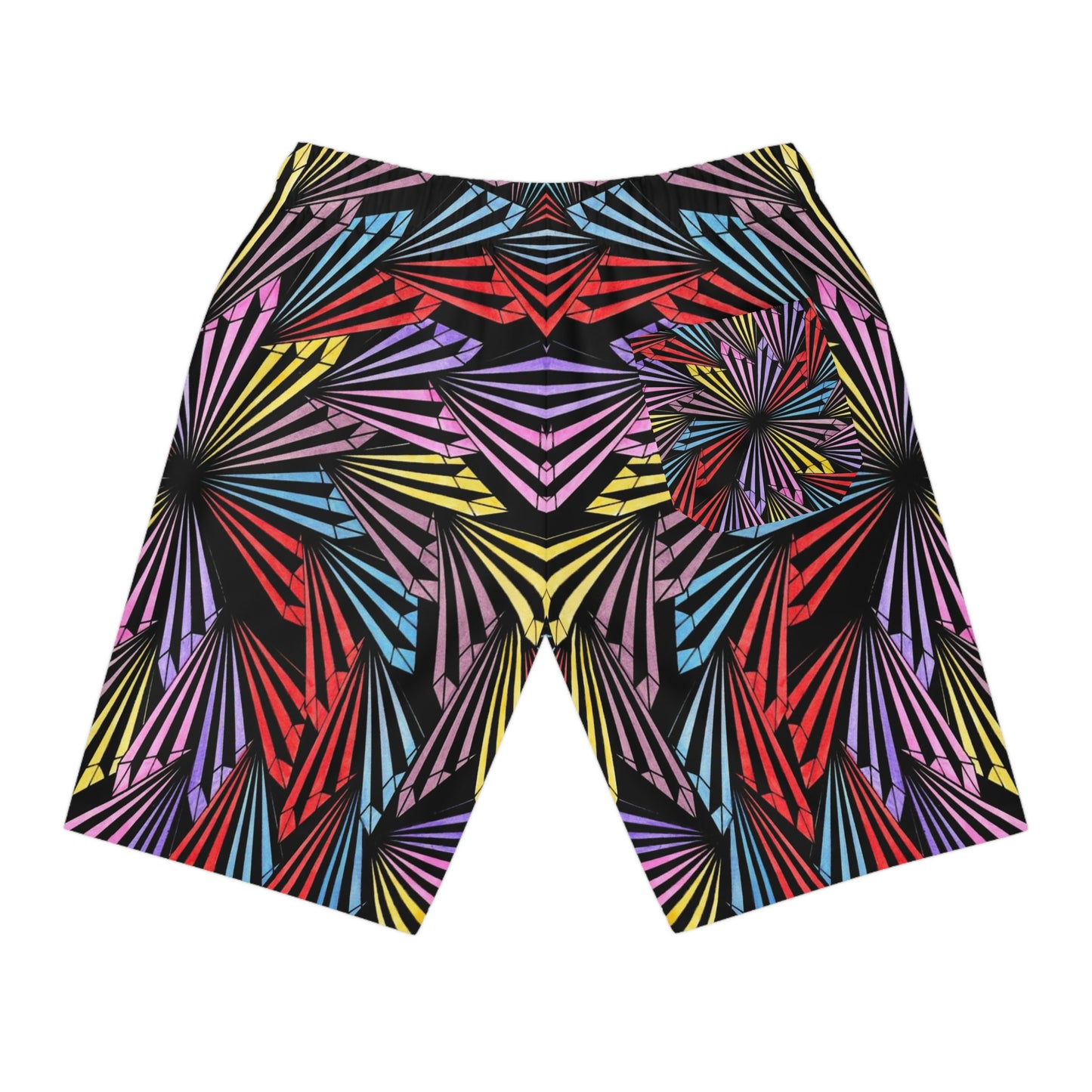 PINWHEEL Athletic Long Shorts (AOP)