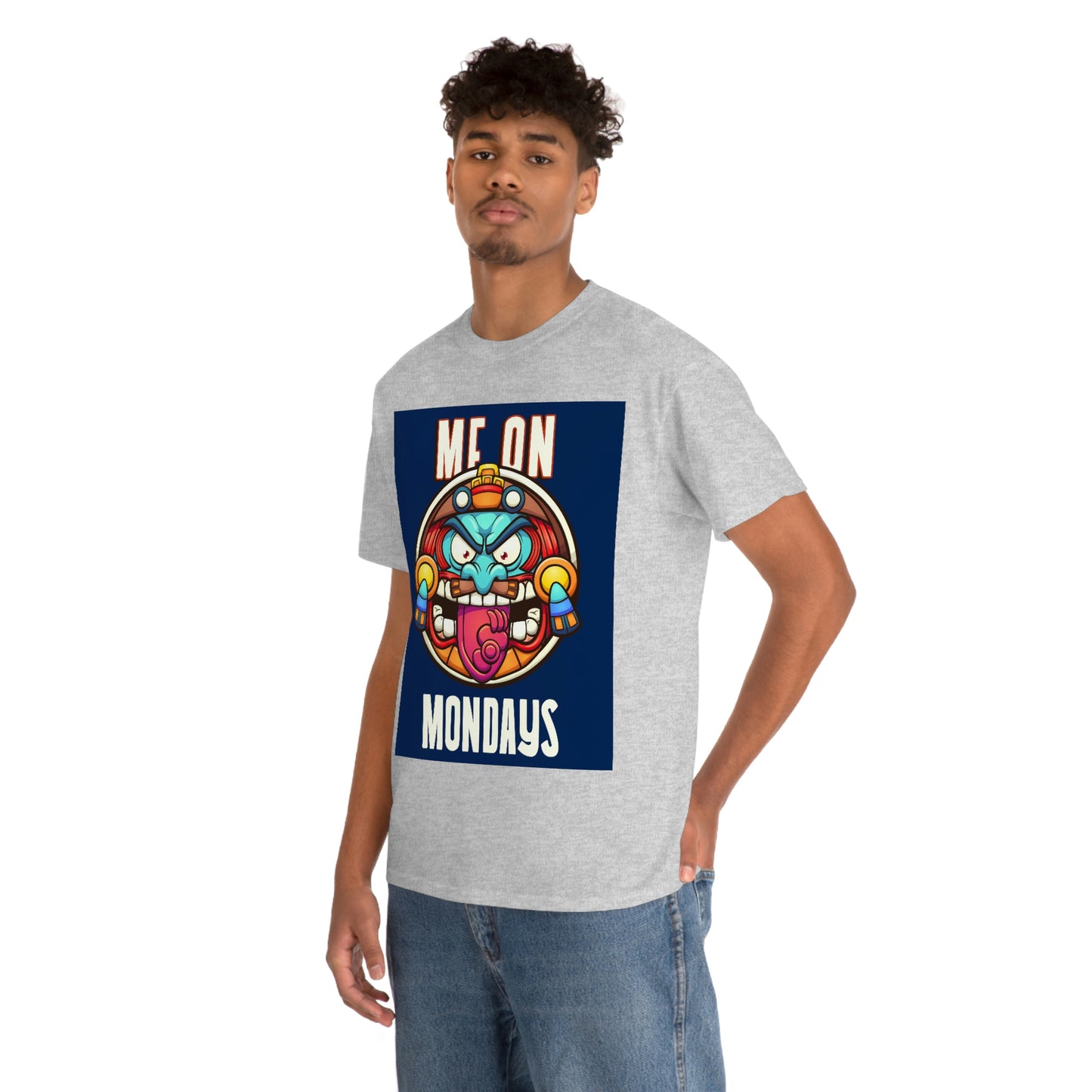 ME ON MONDAYS (BLUE) Unisex Heavy Cotton Tee