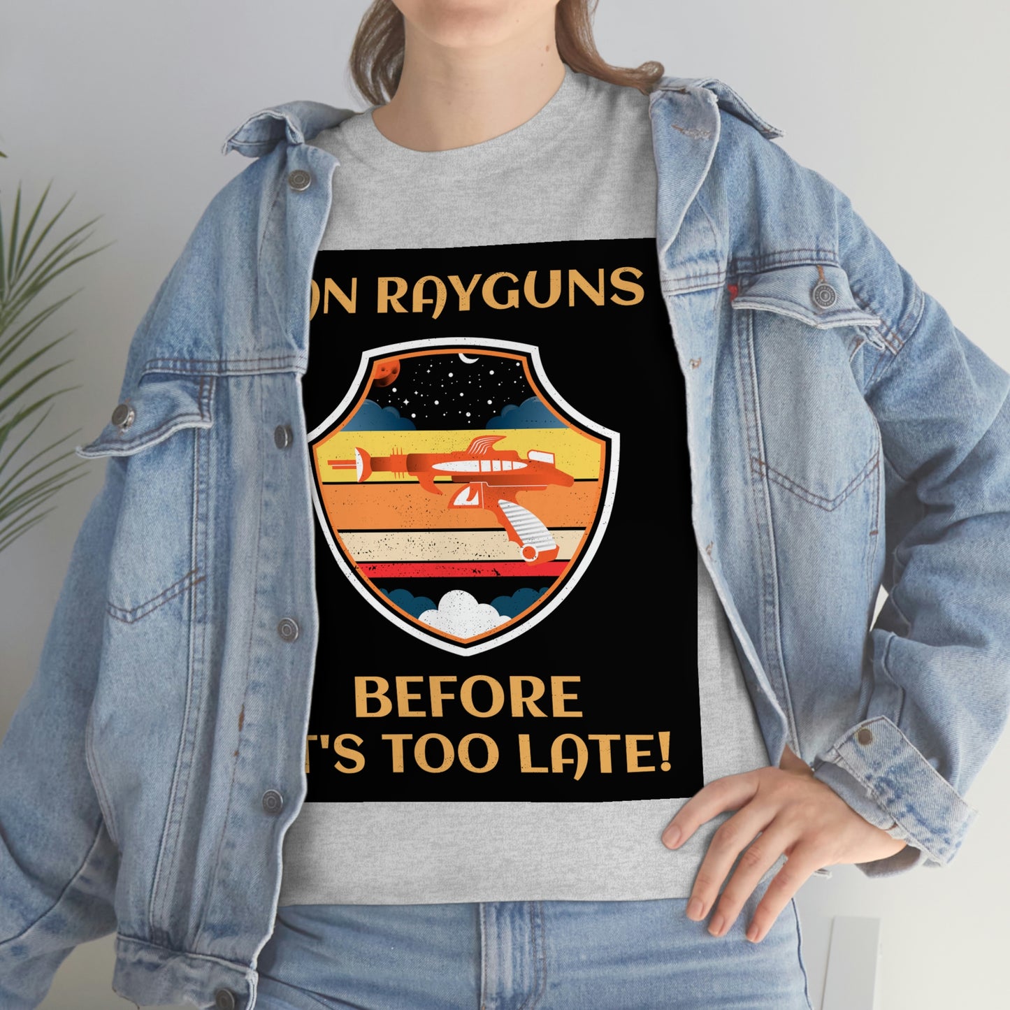 BAN RAYGUNS Unisex Heavy Cotton Tee