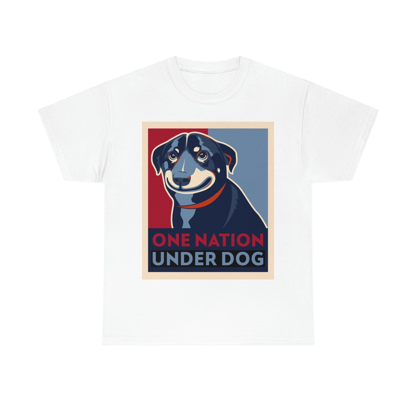 ONE NATION UNDER DOG Unisex Heavy Cotton Tee