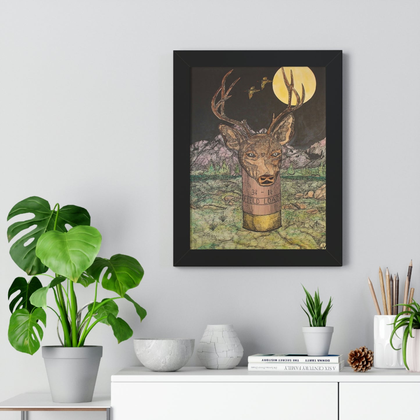 BUCKSHOT Framed Vertical Poster
