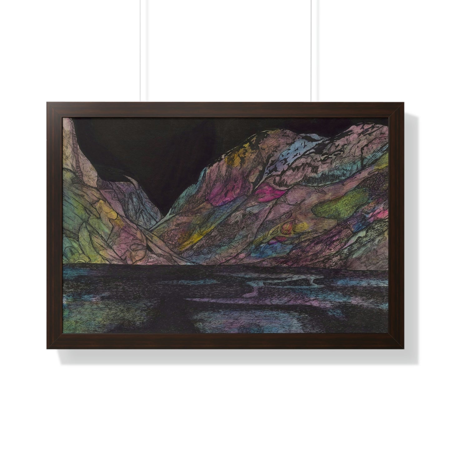LAKE GUDVAGAN Framed Horizontal Poster