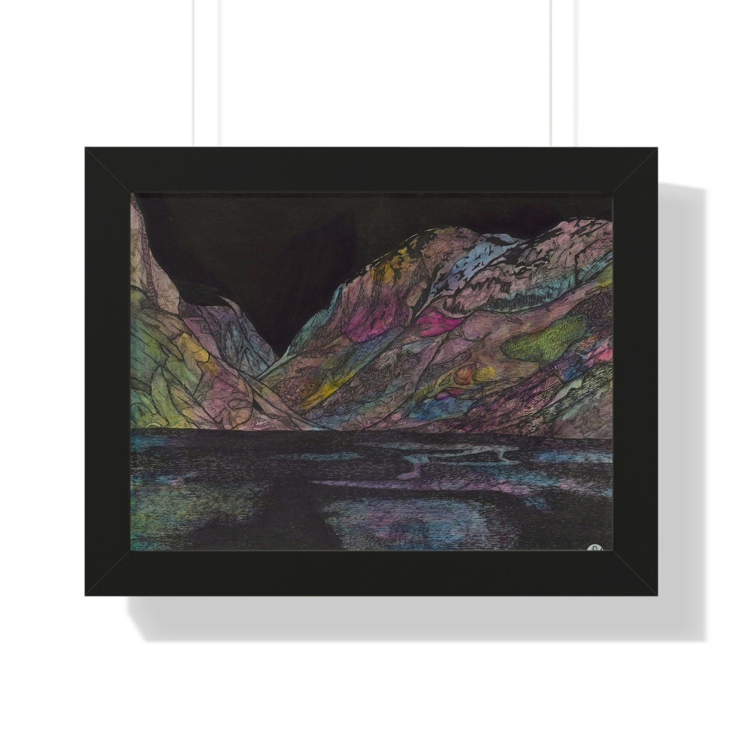 LAKE GUDVAGAN Framed Horizontal Poster