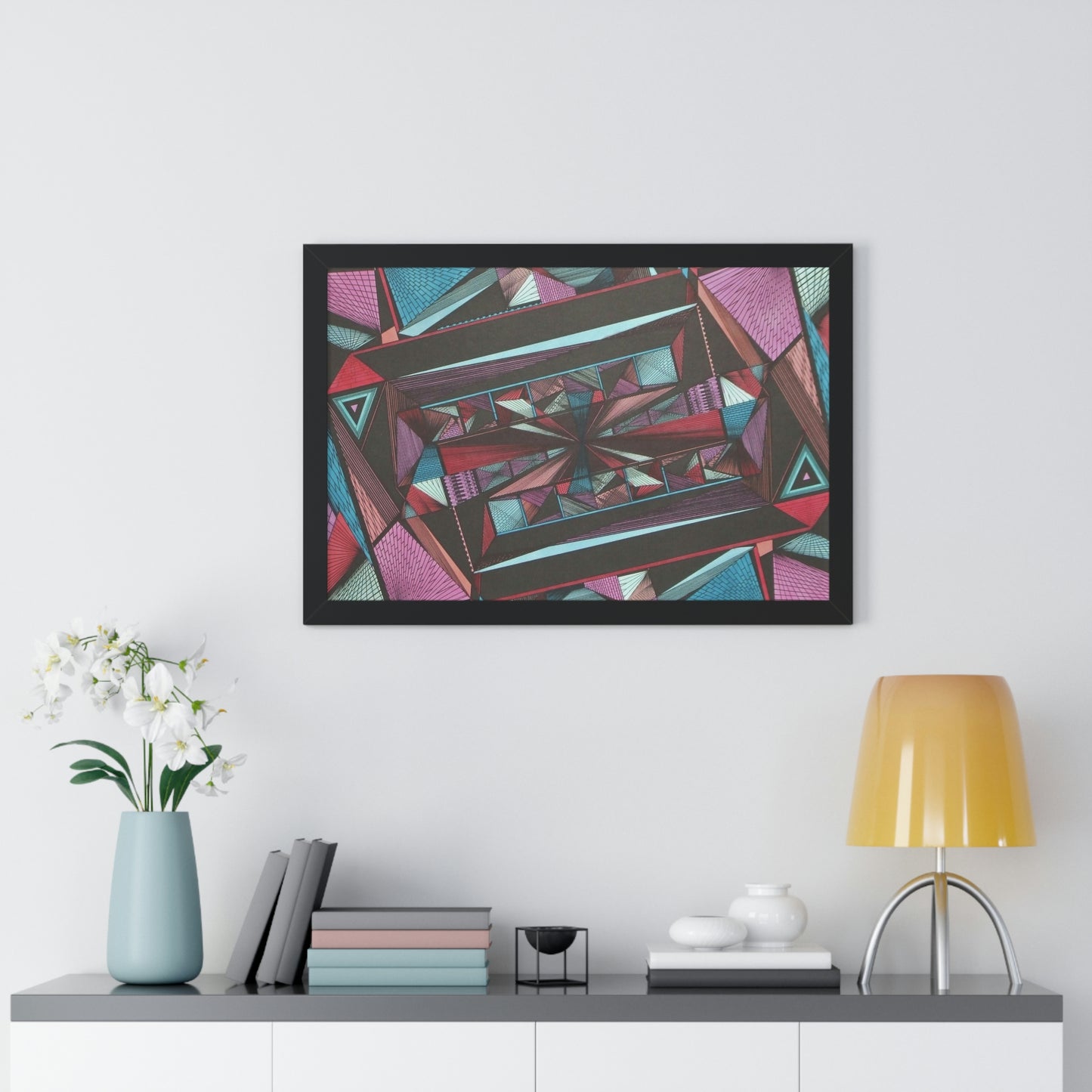LIGHT DUO MEGALOPOLIS Framed Horizontal Poster