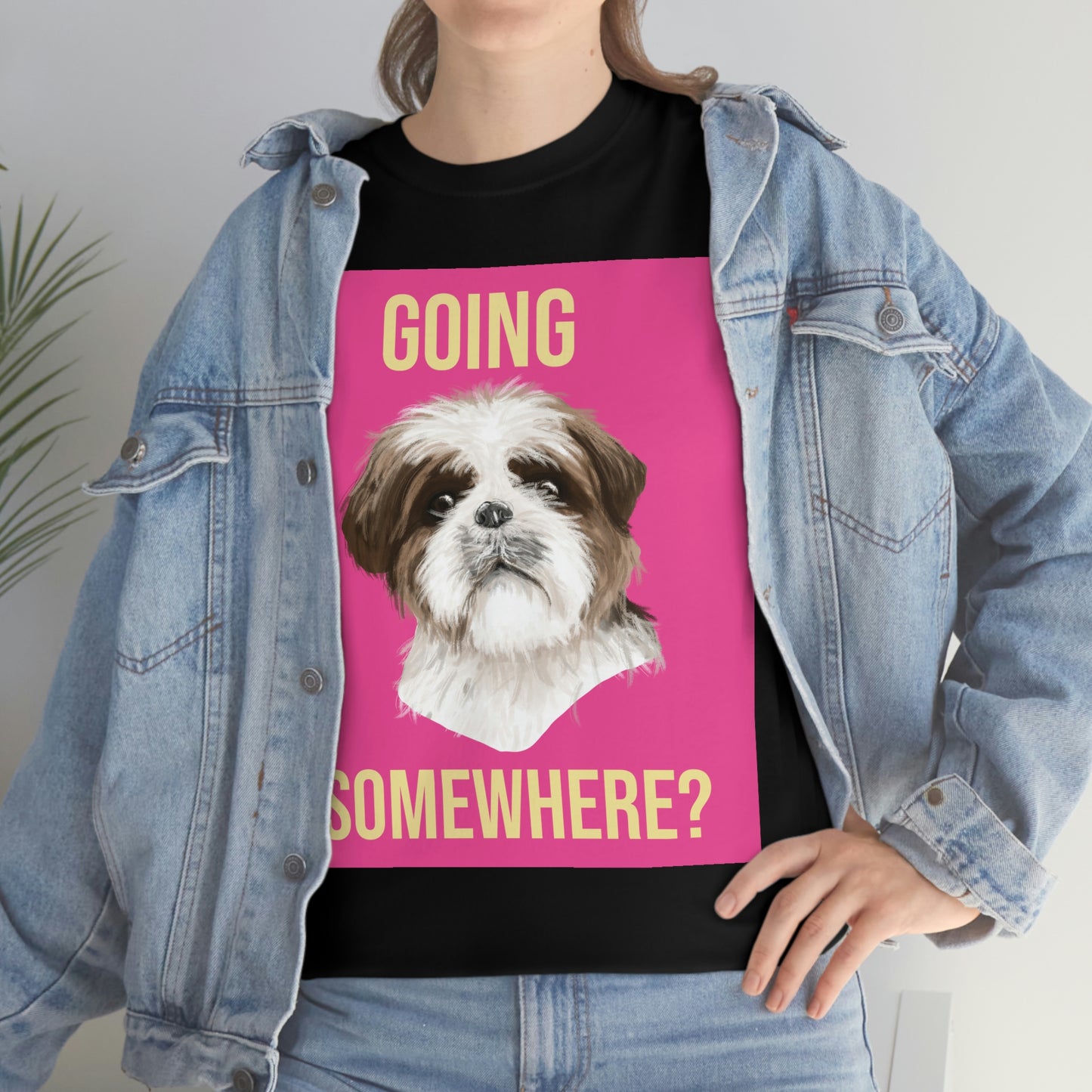GOING SOMEWHERE? Unisex Heavy Cotton Tee