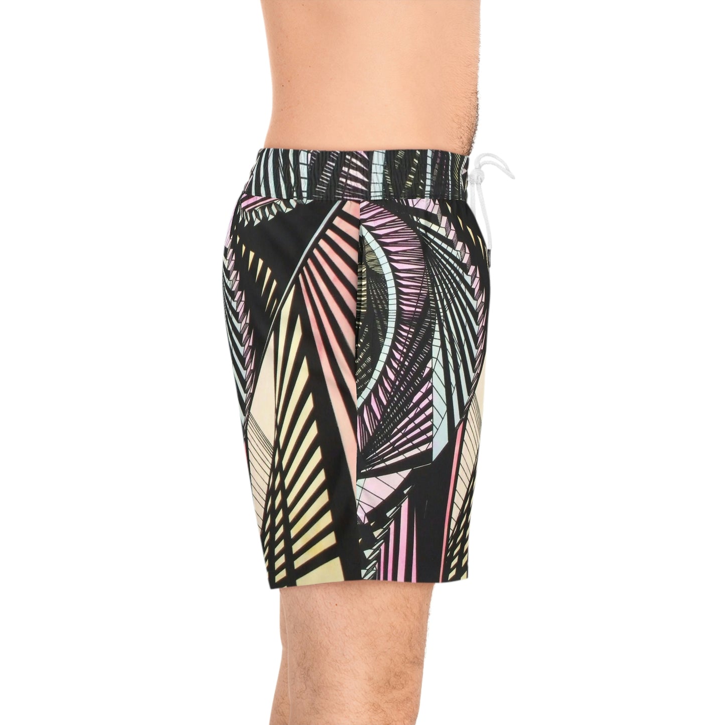 CITADEL (PASTEL) Men's Mid-Length Swim Shorts (AOP)