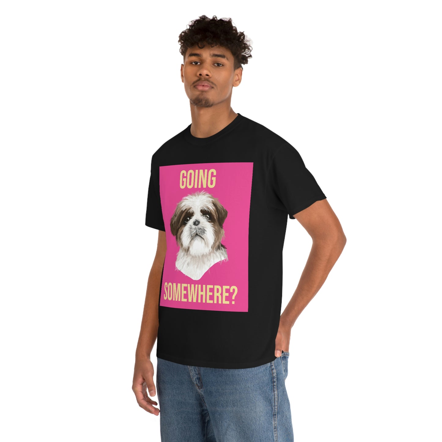 GOING SOMEWHERE? Unisex Heavy Cotton Tee