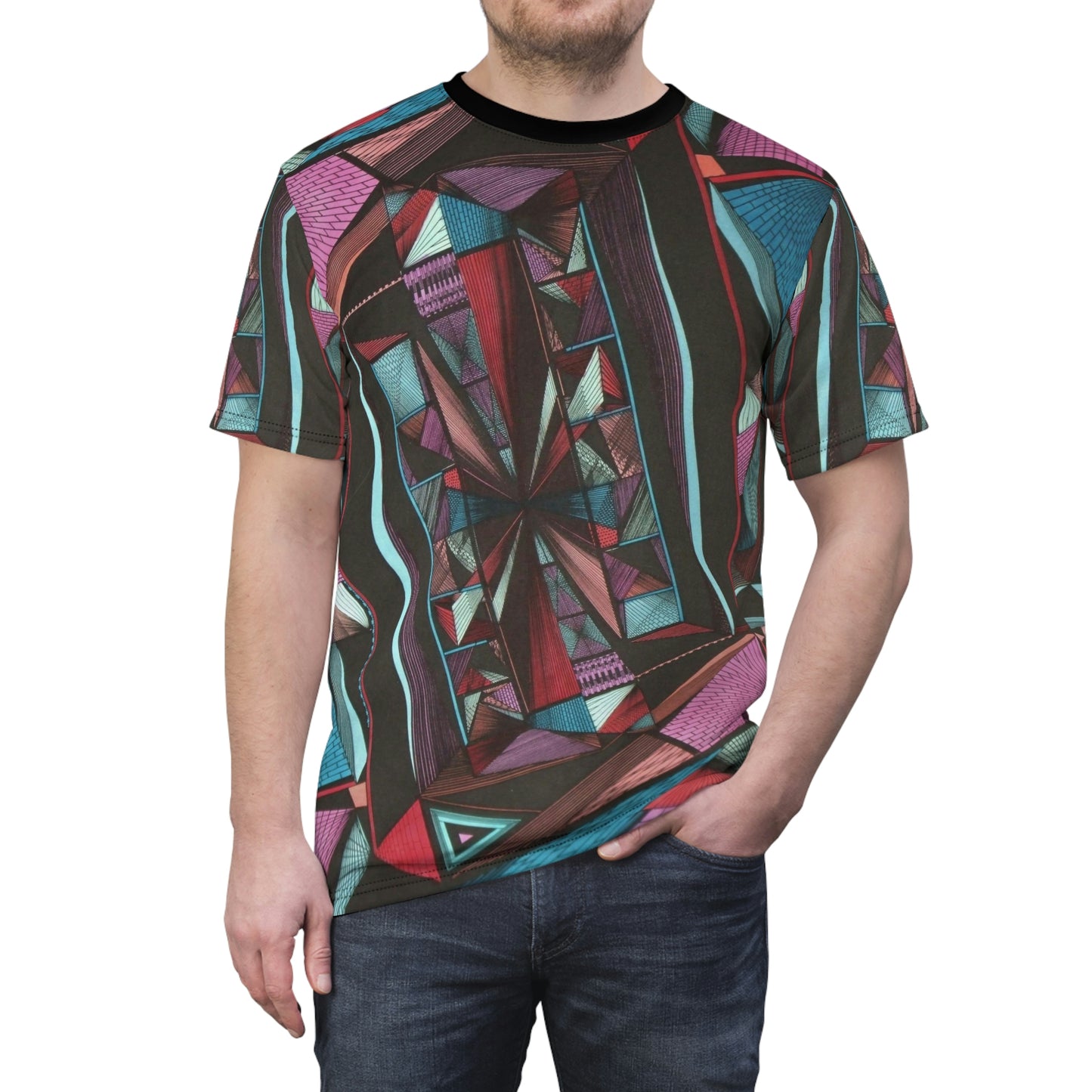 LIGHT DUO MEGALOPOLIS Unisex AOP Cut & Sew Tee