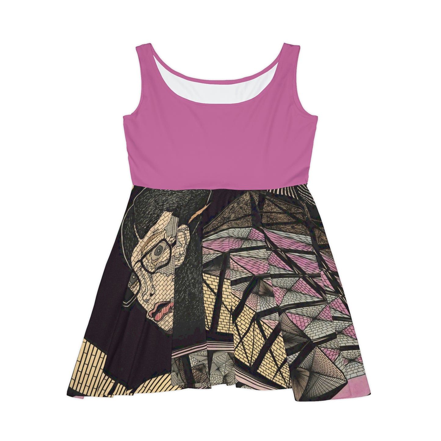 PINK PLATONIC LOVE Women's Skater Dress